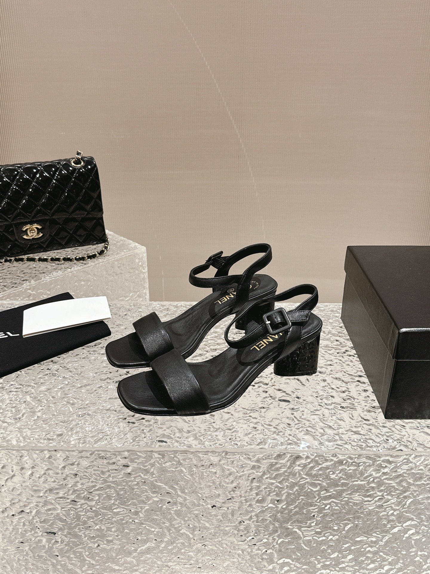 slingbacks sandal 60 black lambskin