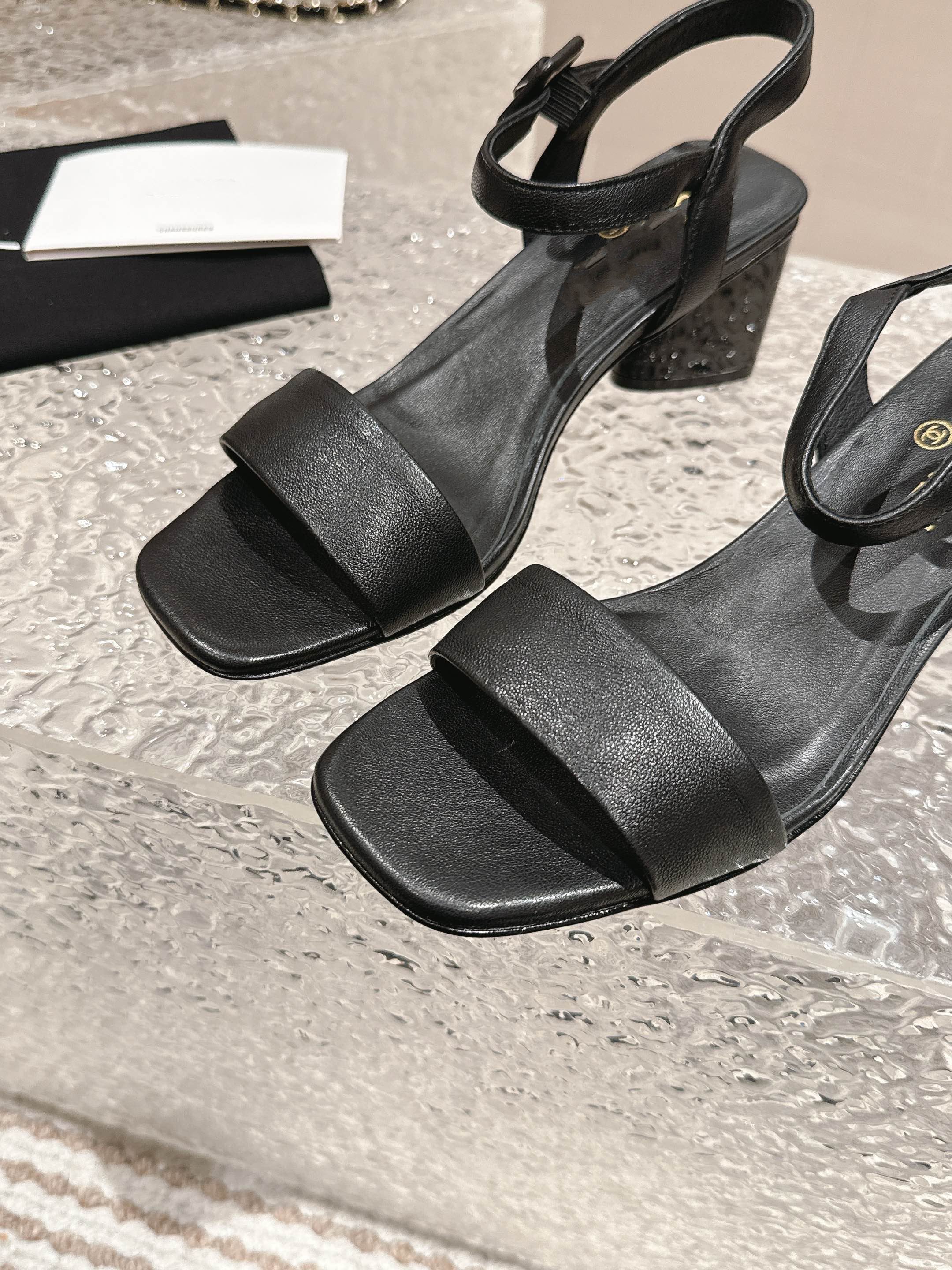 slingbacks sandal 60 black lambskin