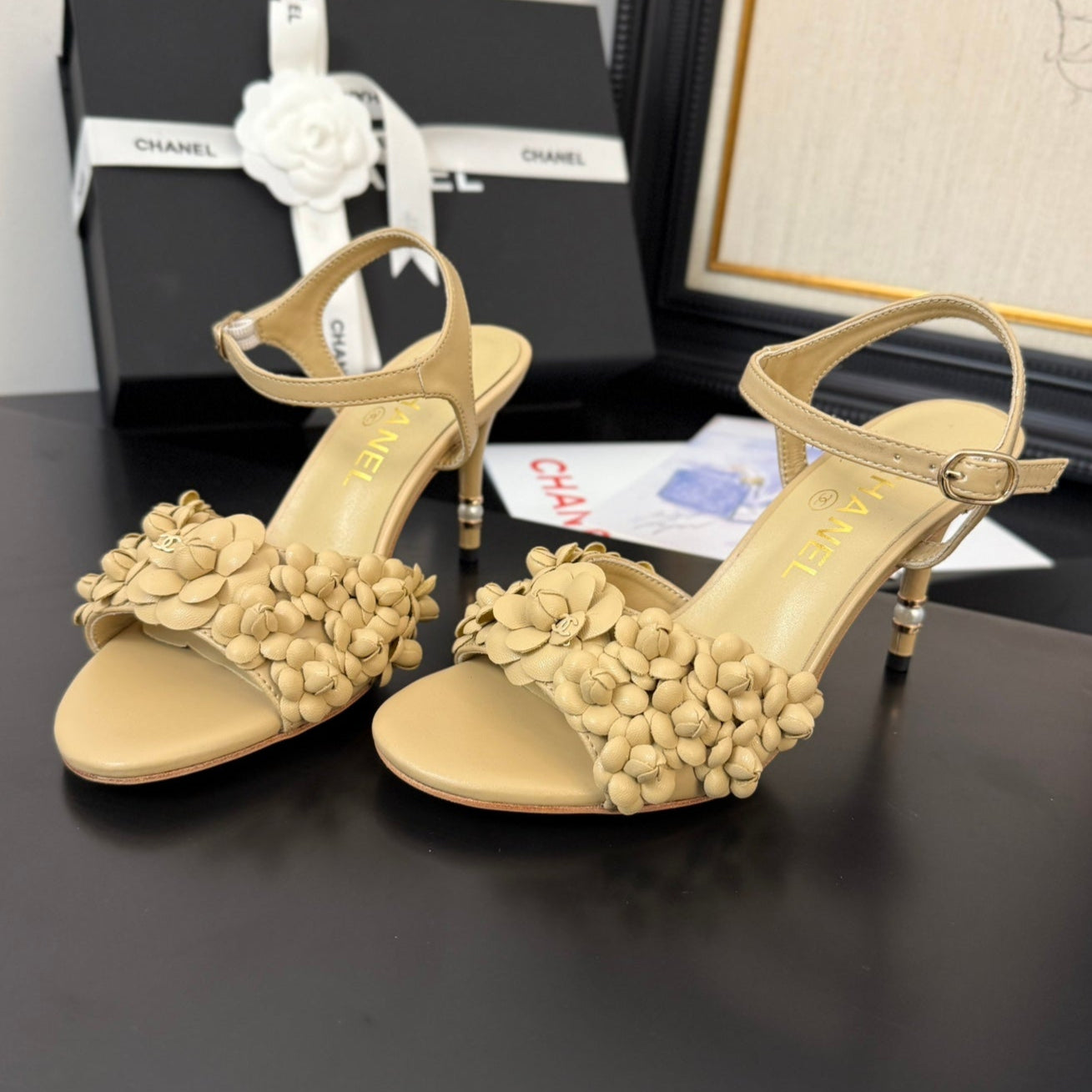 CC 25 Slingback Beige Lambskin 233400