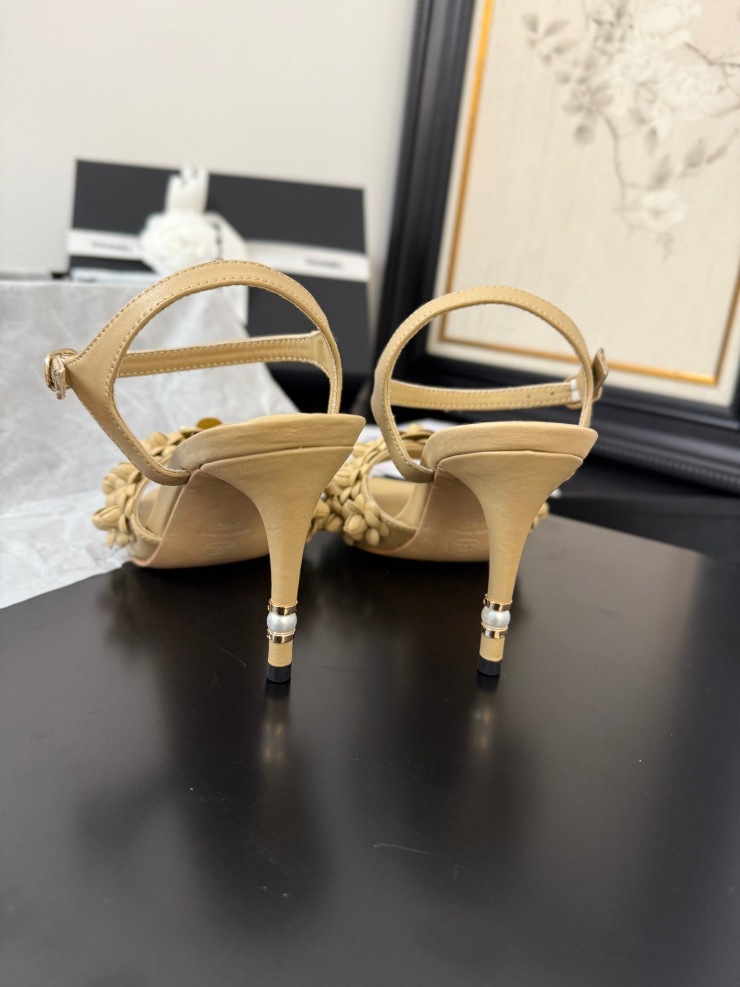 CC 25 Slingback Beige Lambskin 233400