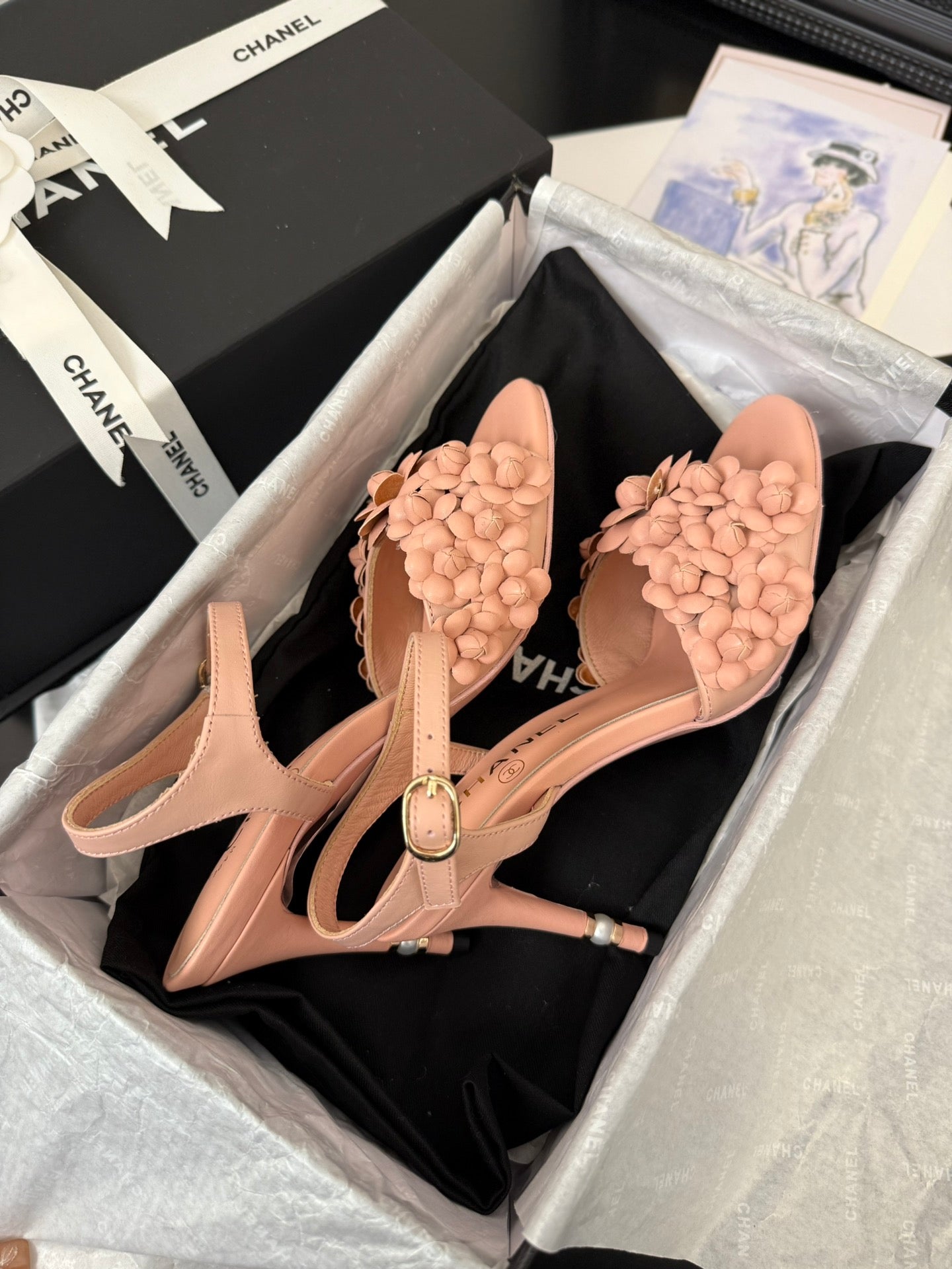 CC 25 Slingback Pink Lambskin 233401