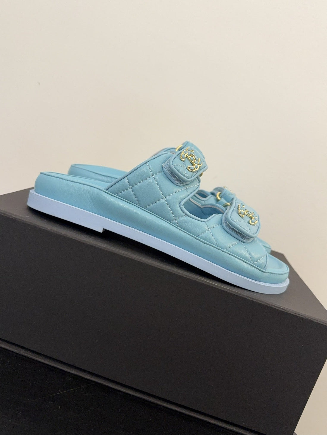 CC 25 Dad Sandal Mule Cloud Blue Calfskin