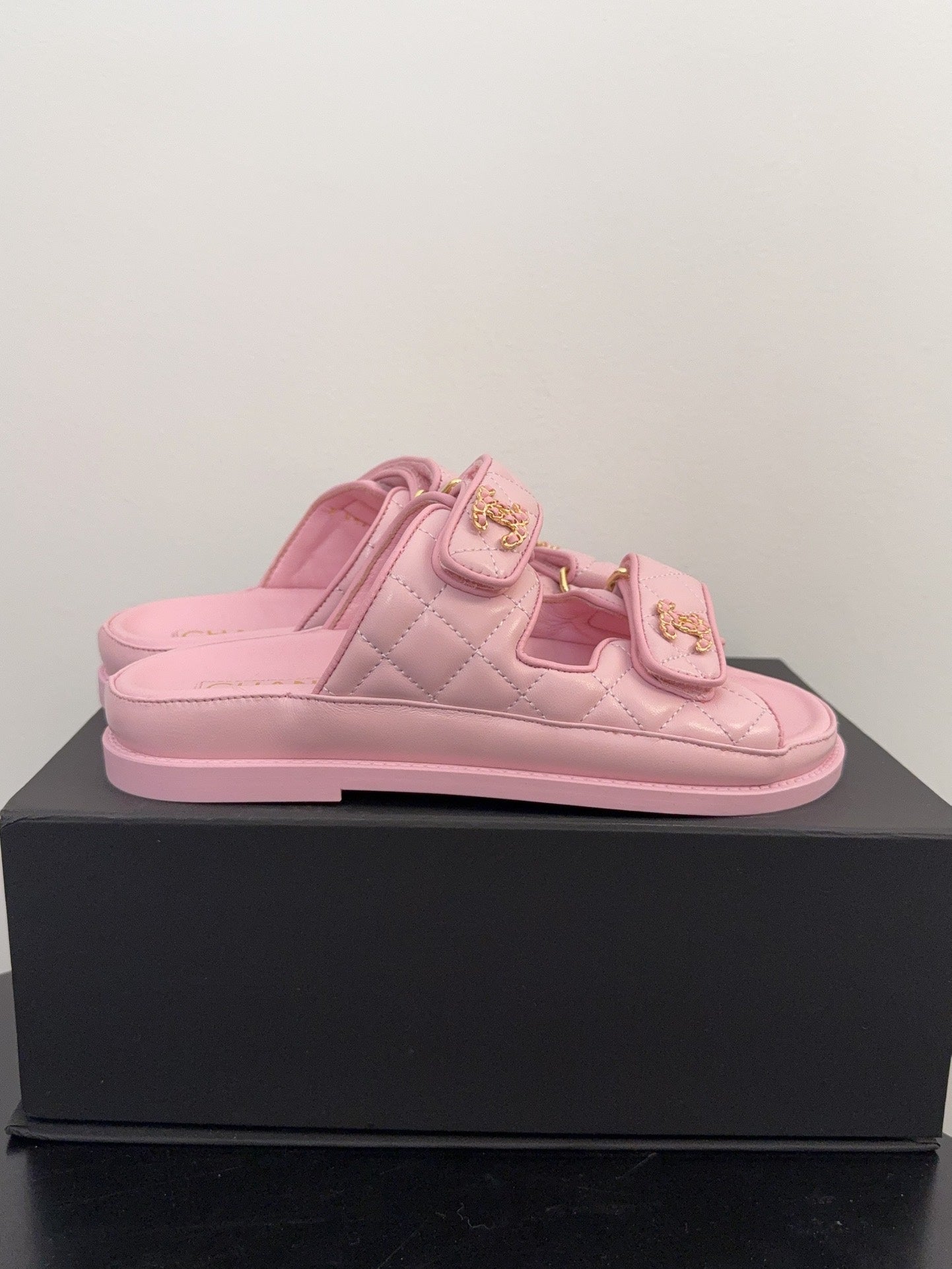 CC 25 Dad Sandal Mule Pink Calfskin