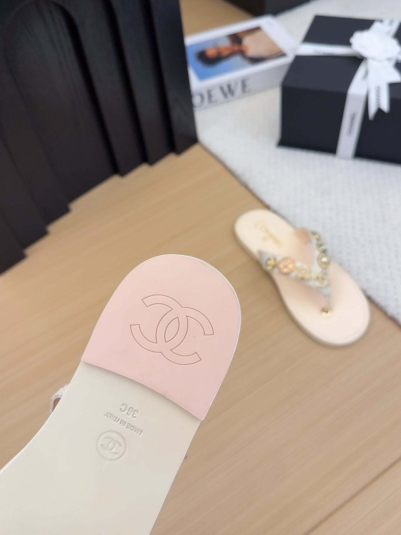 CC 25 Thong Sandal Beige