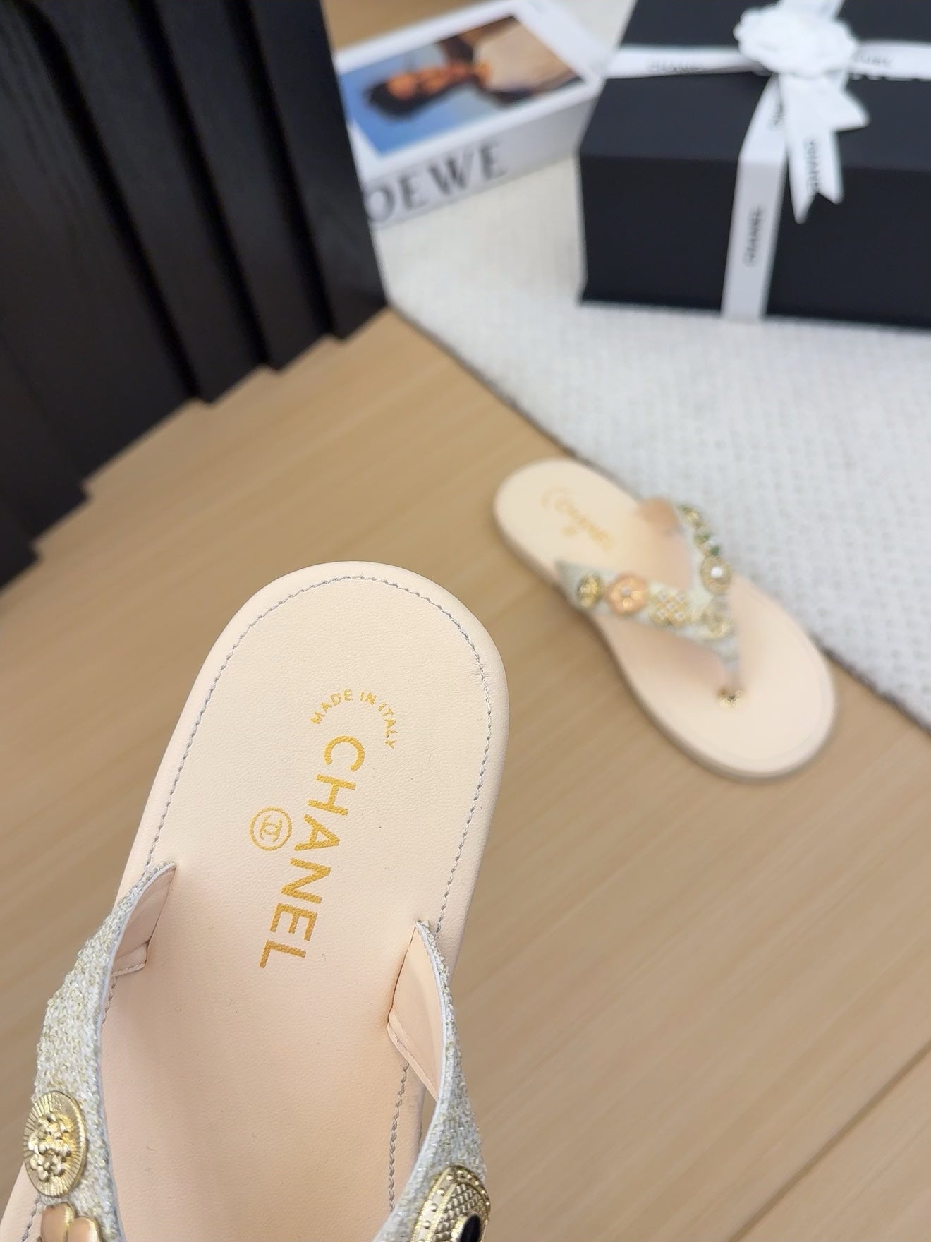 CC 25 Thong Sandal Beige