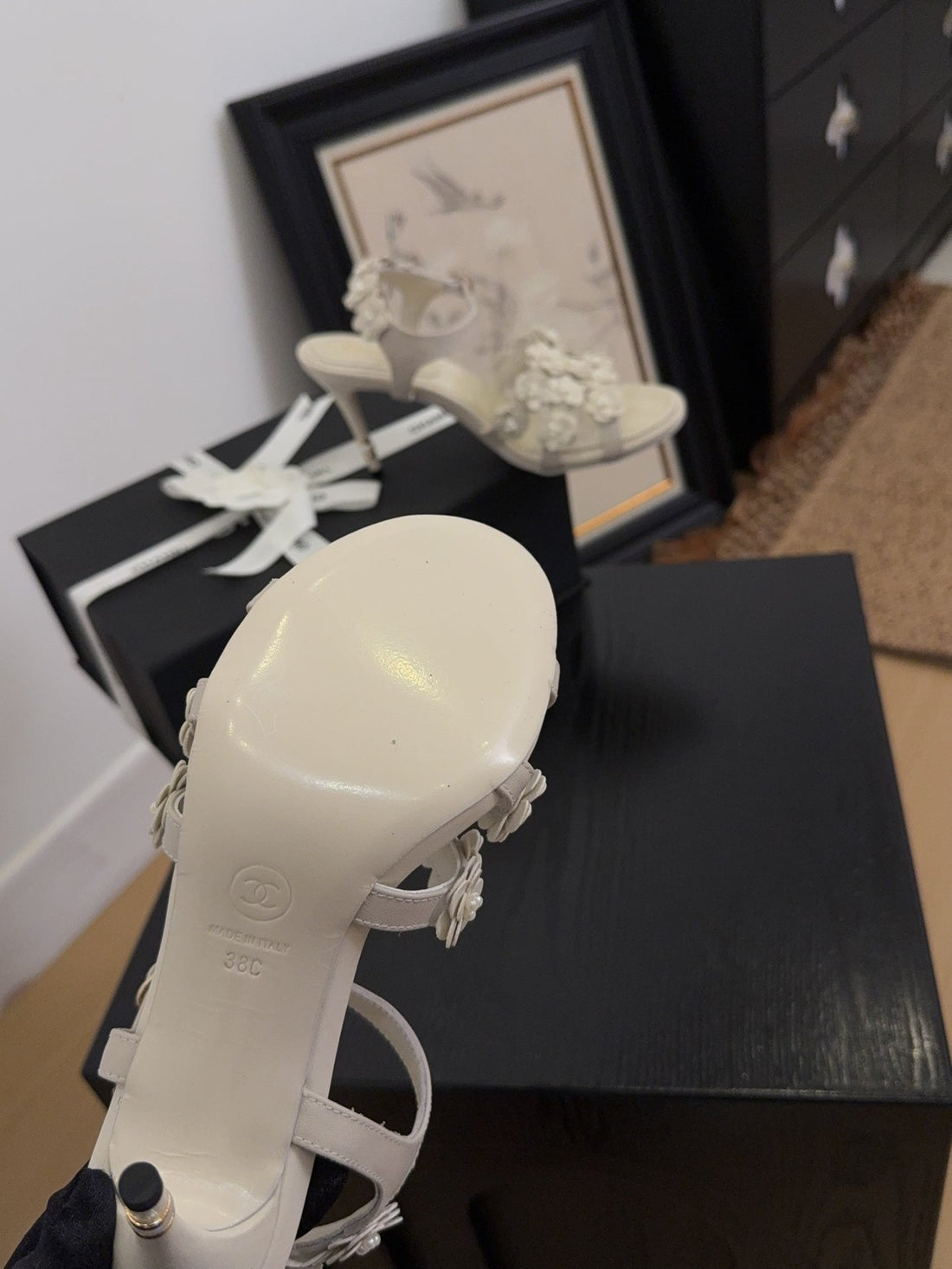 CC 25 Pearl Slingback White Sheepskin 252290