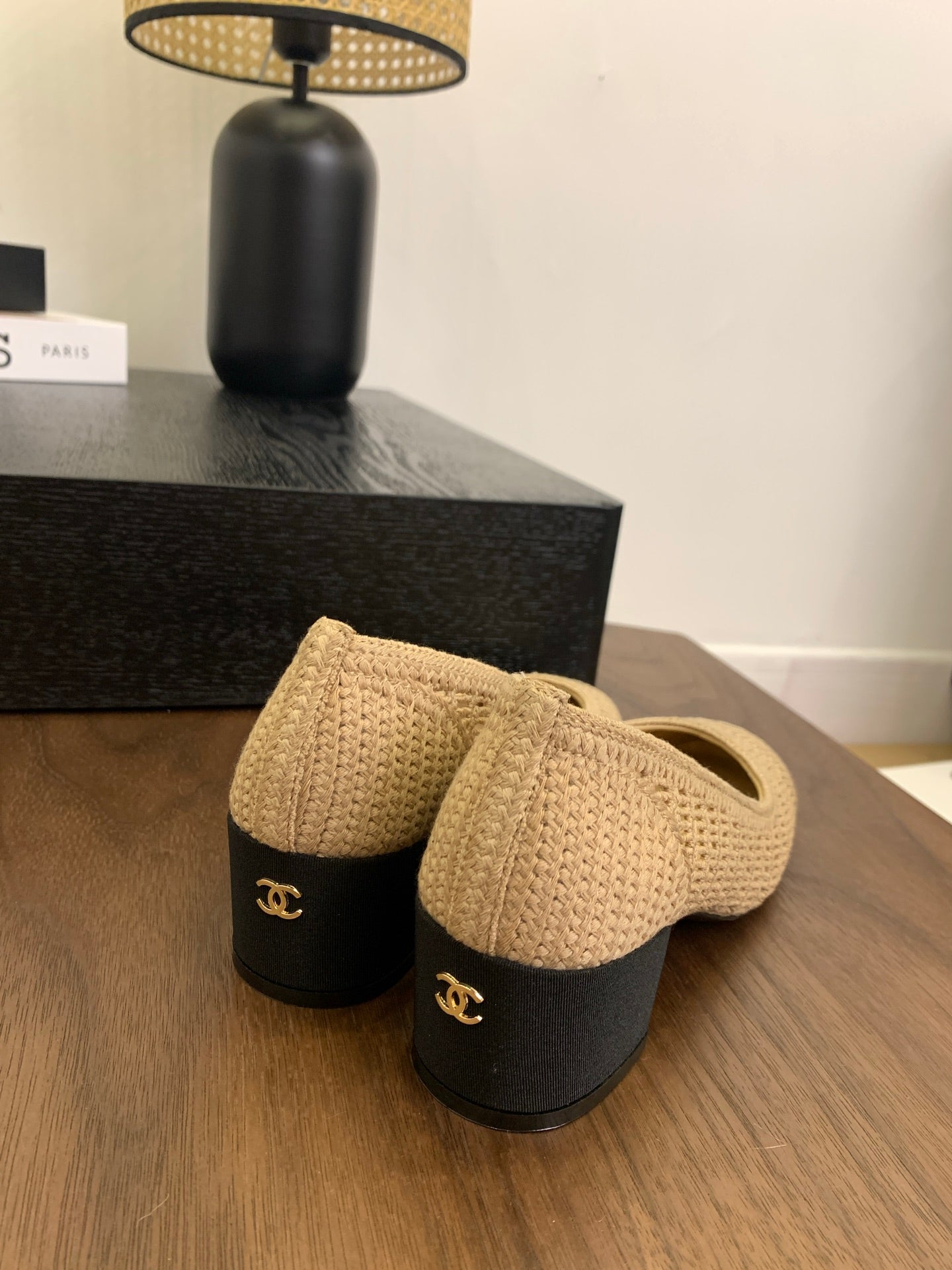 CC 25p Ballet Heel 50mm Beige Raffia