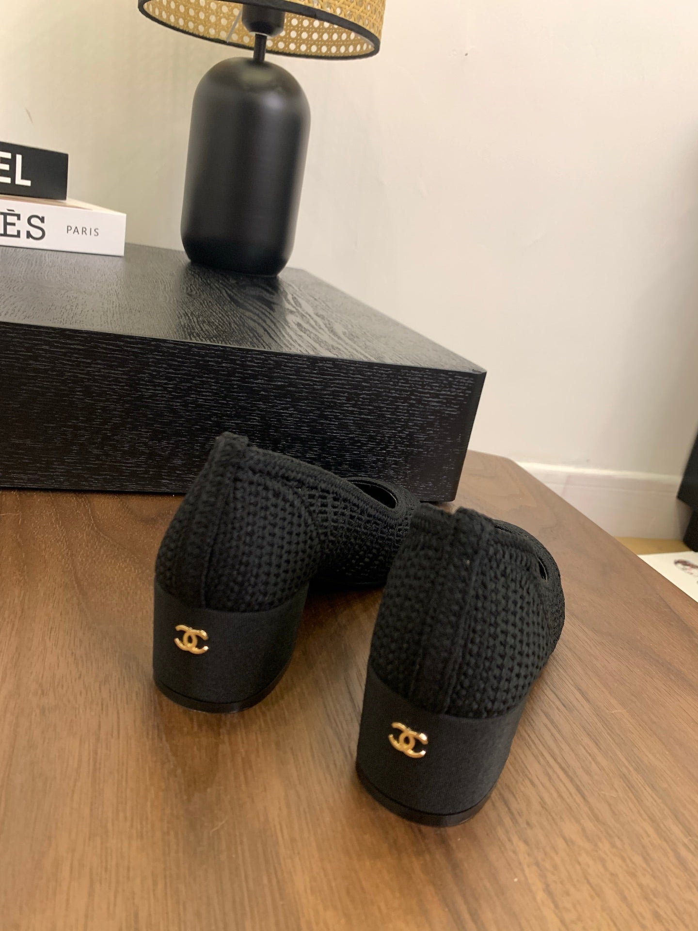 CC 25p Ballet Heel 50mm Black Raffia