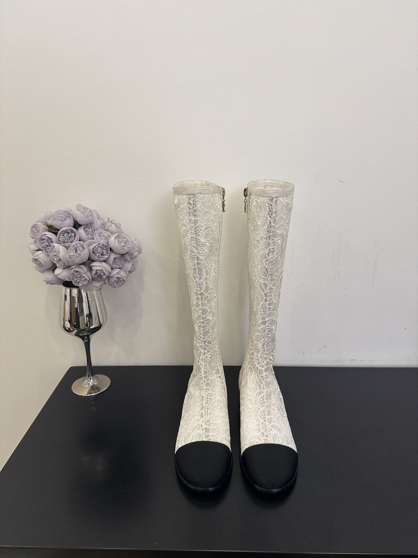 CC 25 Long Boot White Mesh 354928