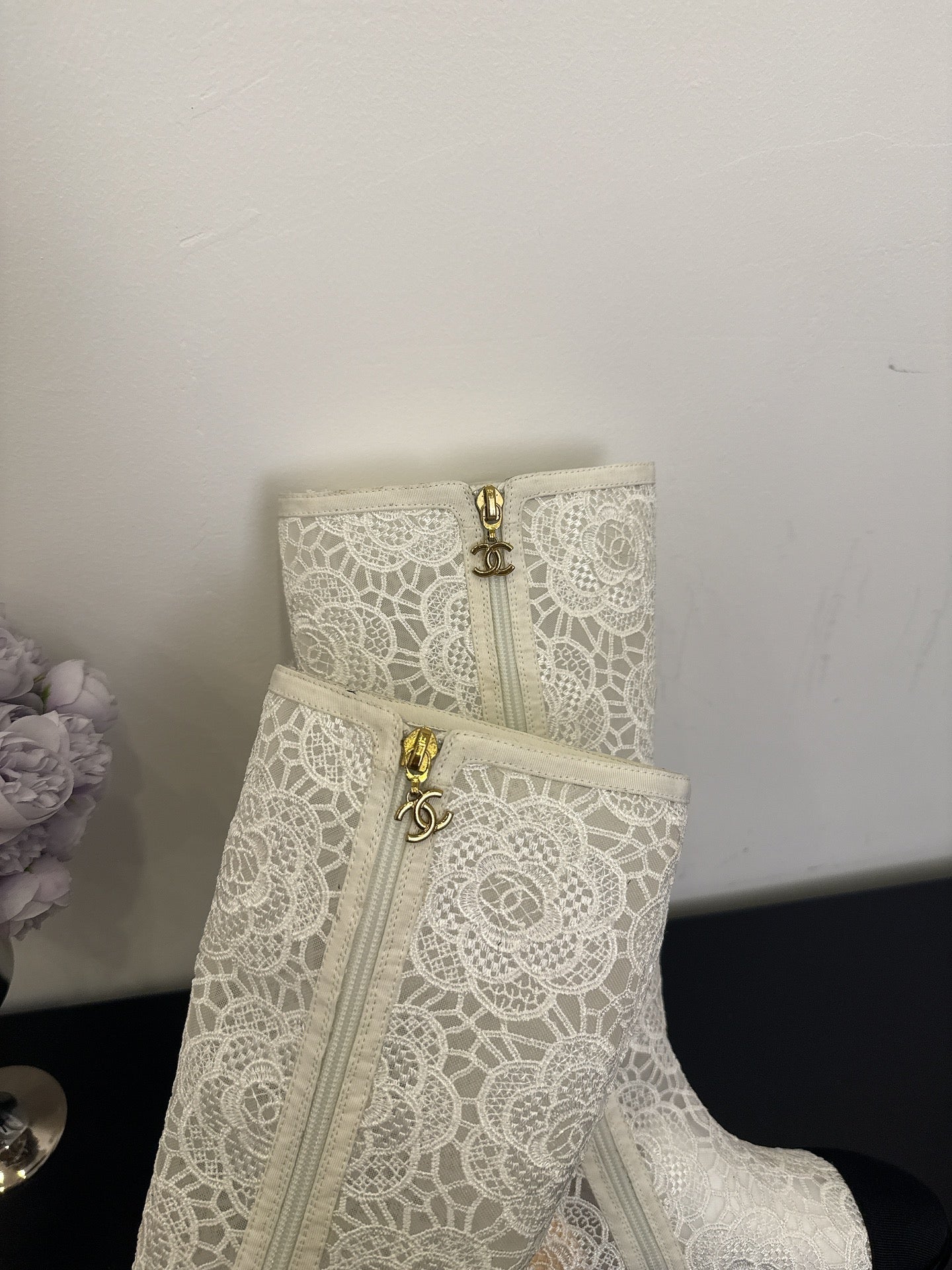 CC 25 Long Boot White Mesh 354928