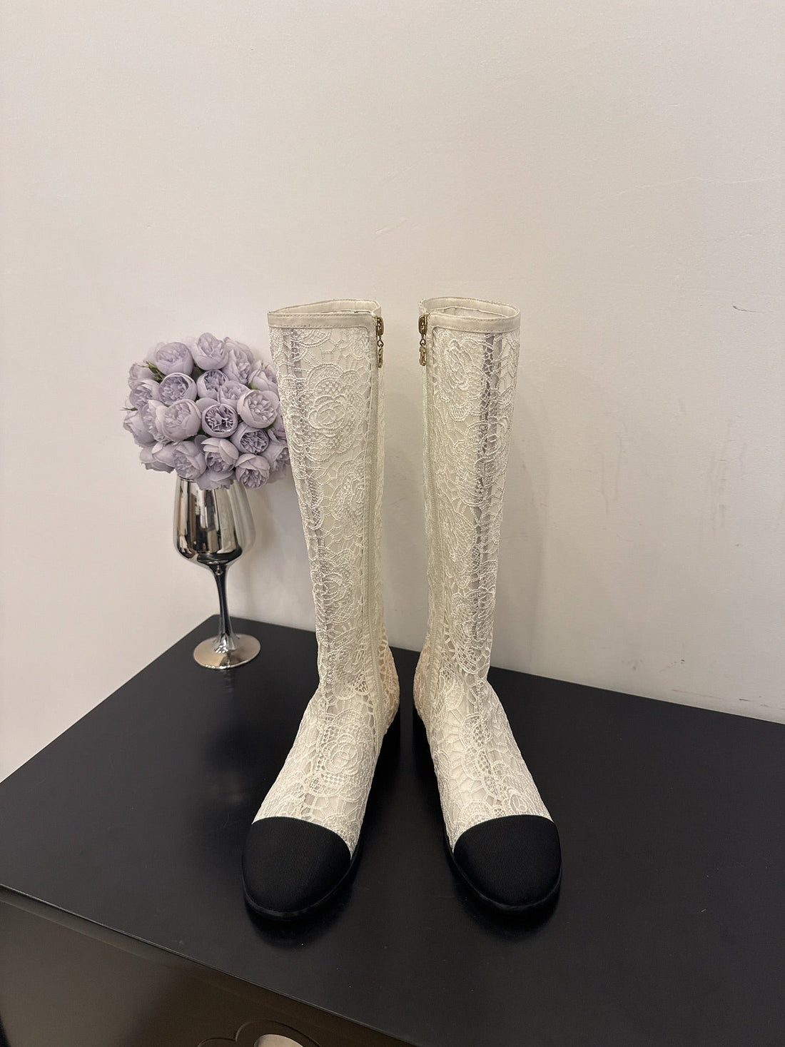 CC 25 Long Boot White Mesh 354928