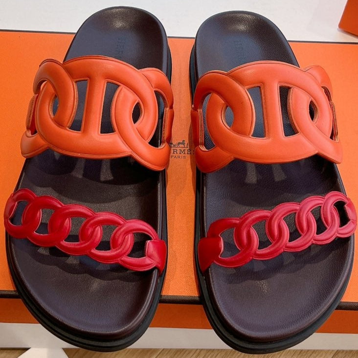 HM 25 Extra Sandal Orange red Calfskin 292563