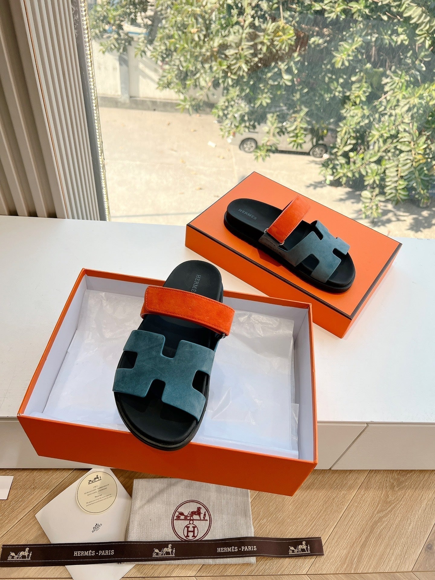 HM Chypre Sandal Celadon Green Suede 202808