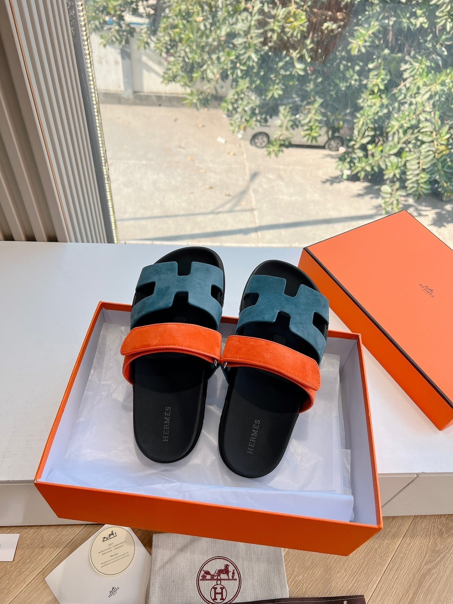 HM Chypre Sandal Celadon Green Suede 202808