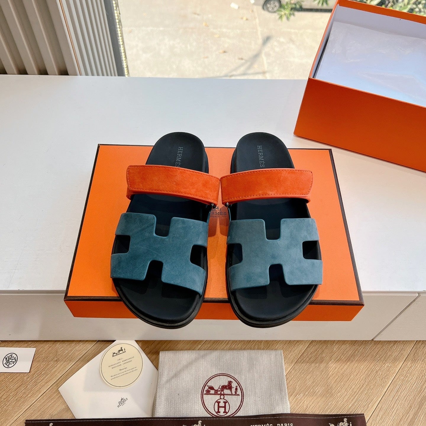 HM Chypre Sandal Celadon Green Suede 202808