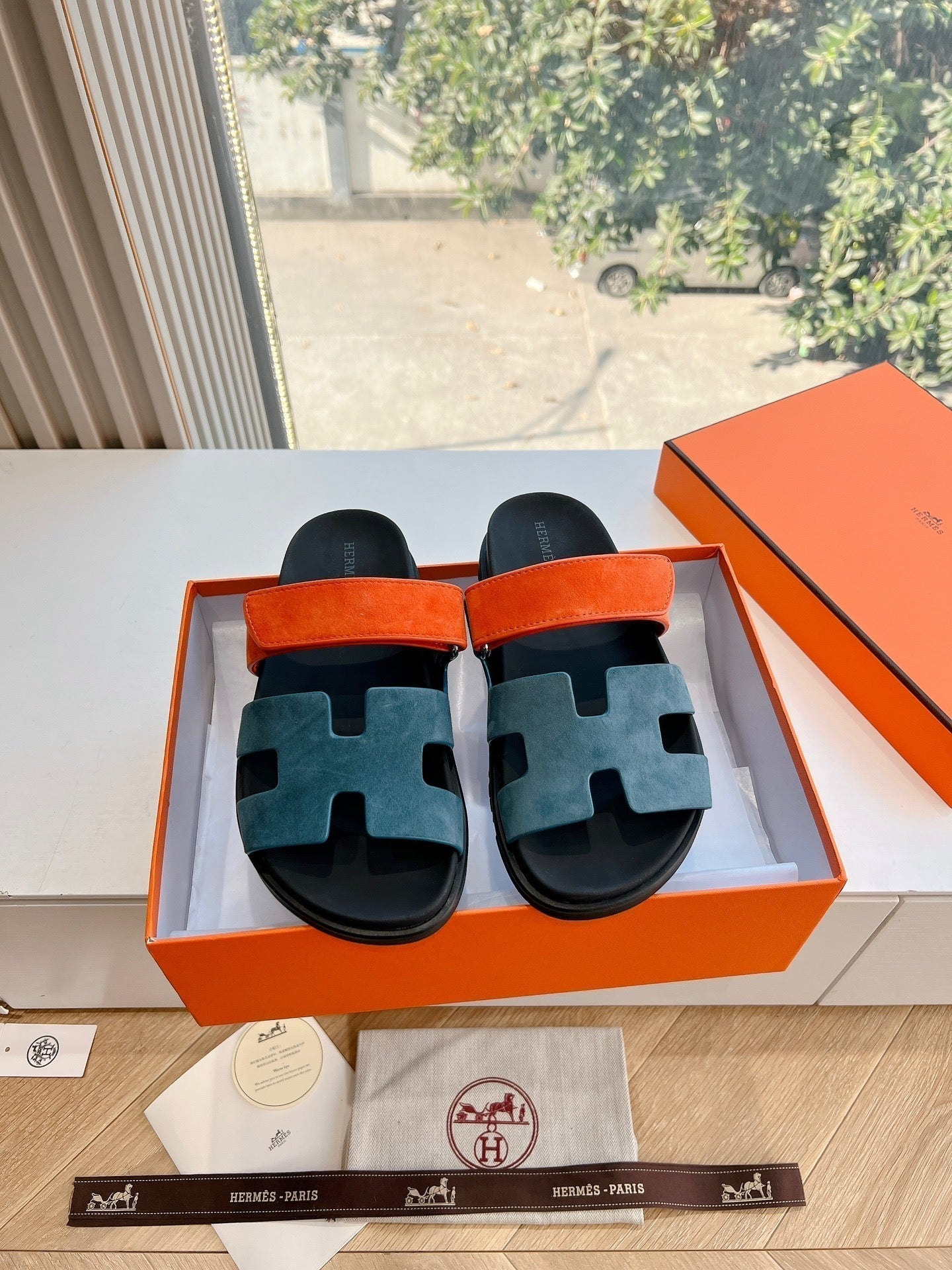 HM Chypre Sandal Celadon Green Suede 202808