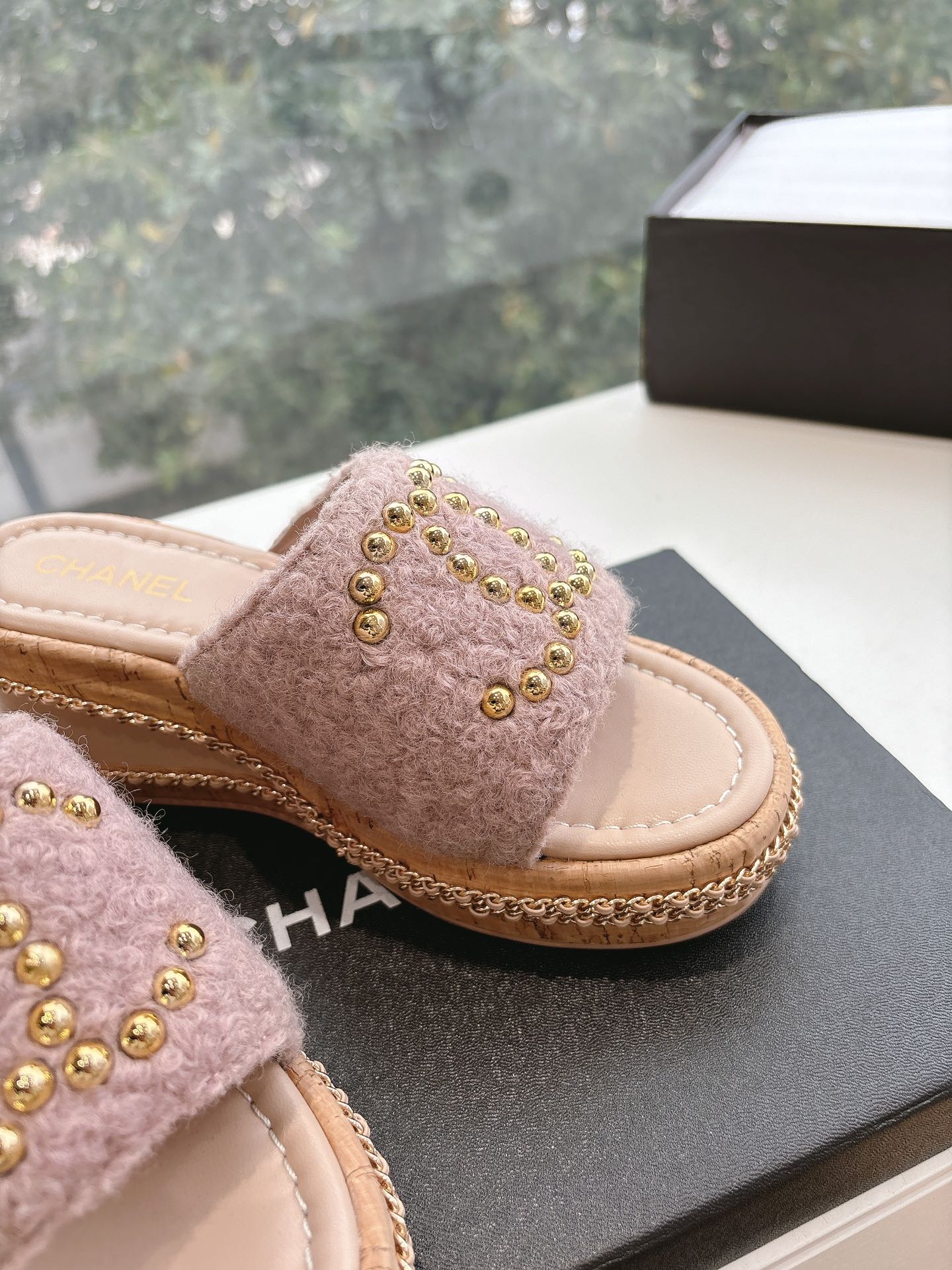 CC Sandals Pink 6cm Lambskin 202899