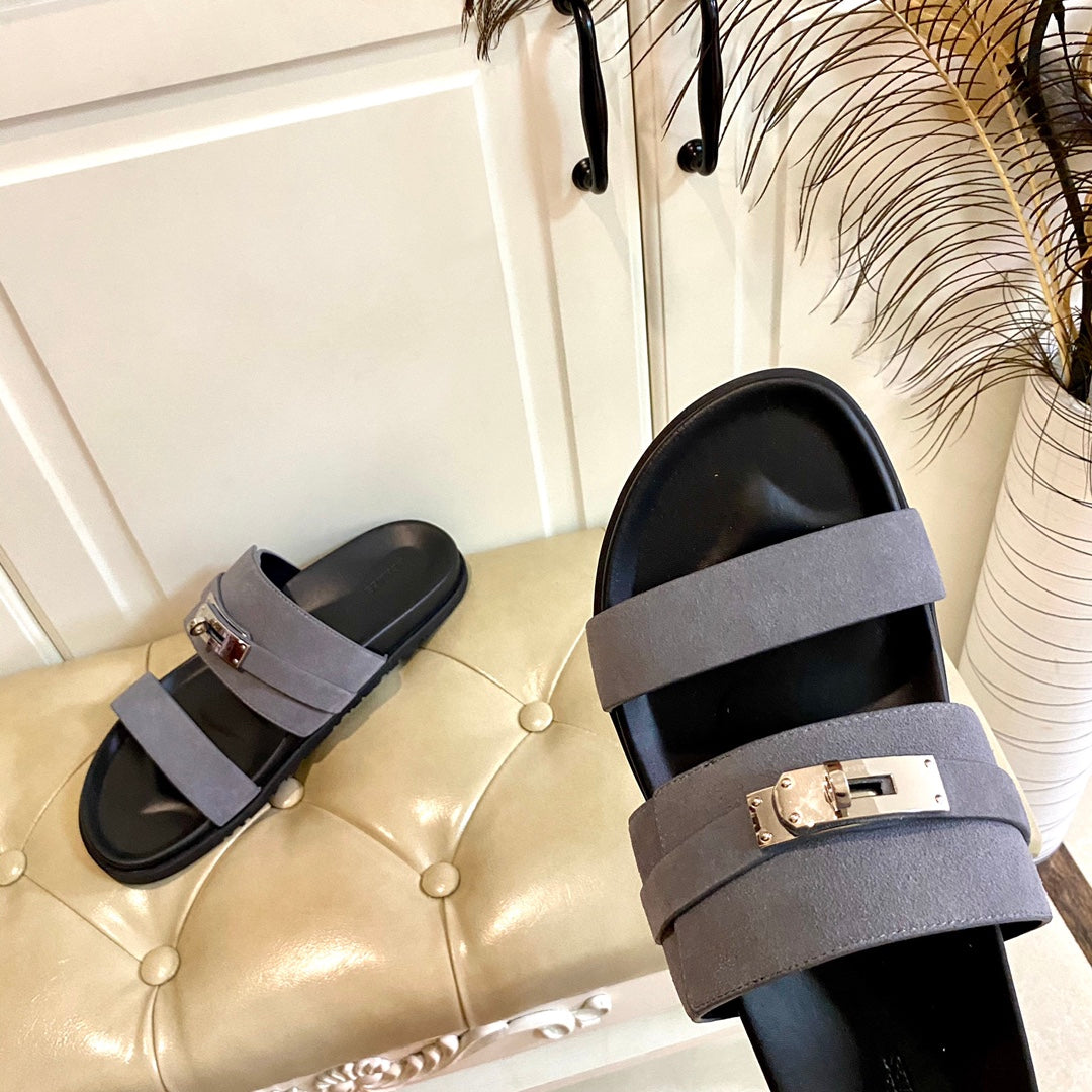 HM Jackson Sandal Dark Grey Suede  958060