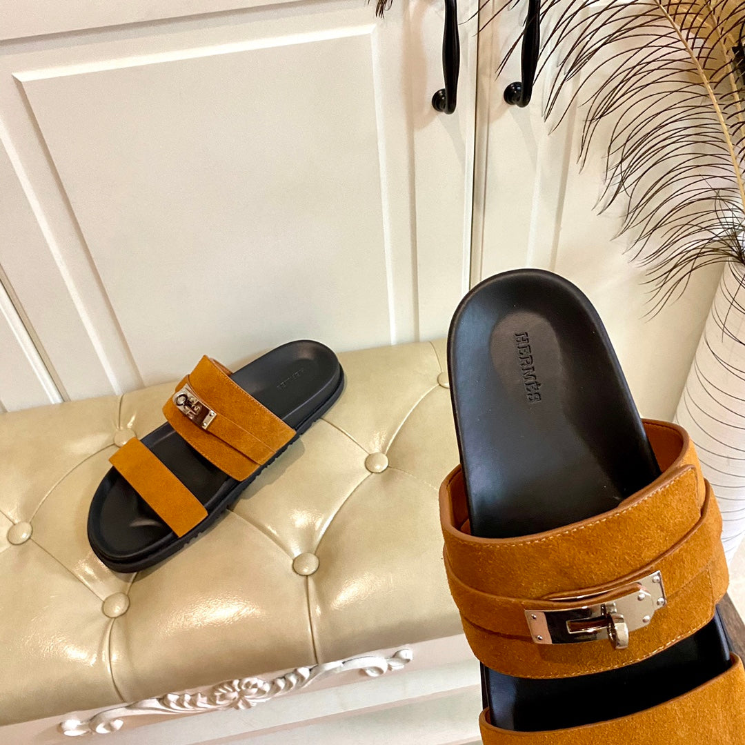 HM Jackson Sandal Ligth Orange Suede 958062