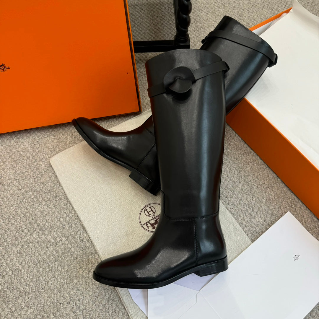 HM Jumping Boot In Black Calfskin 973839