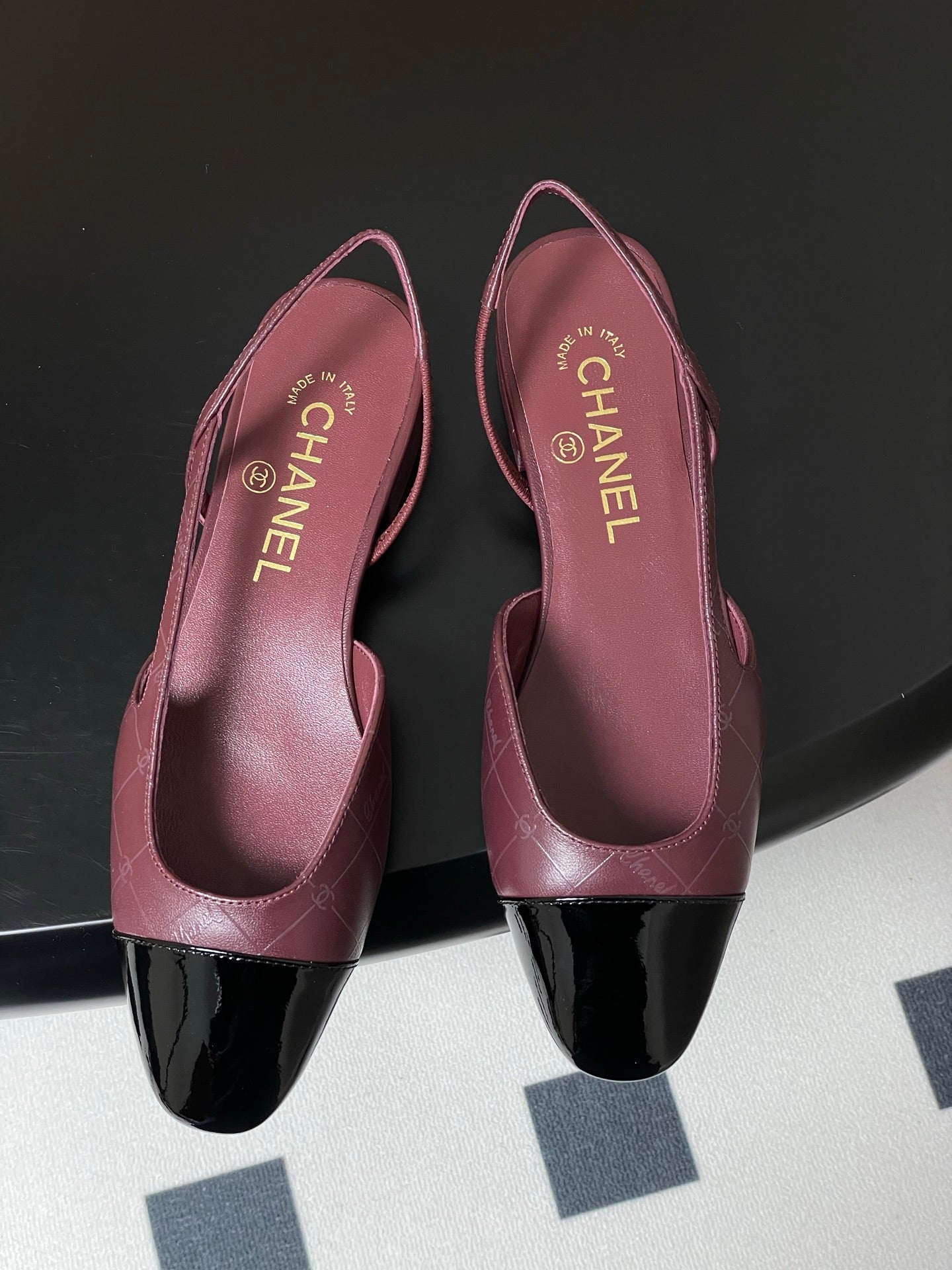 CC 25P Burgundy Quilted Calfskin