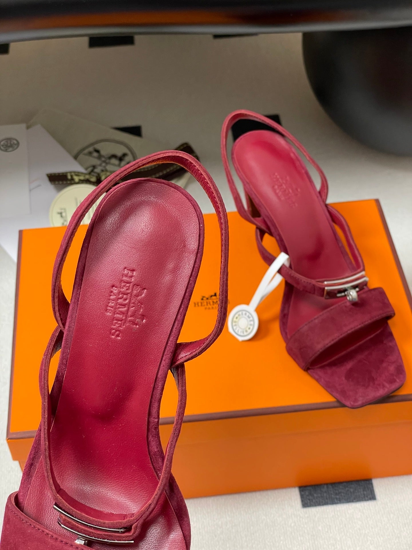 HM Glamour Slingback Red Sheepskin 314032