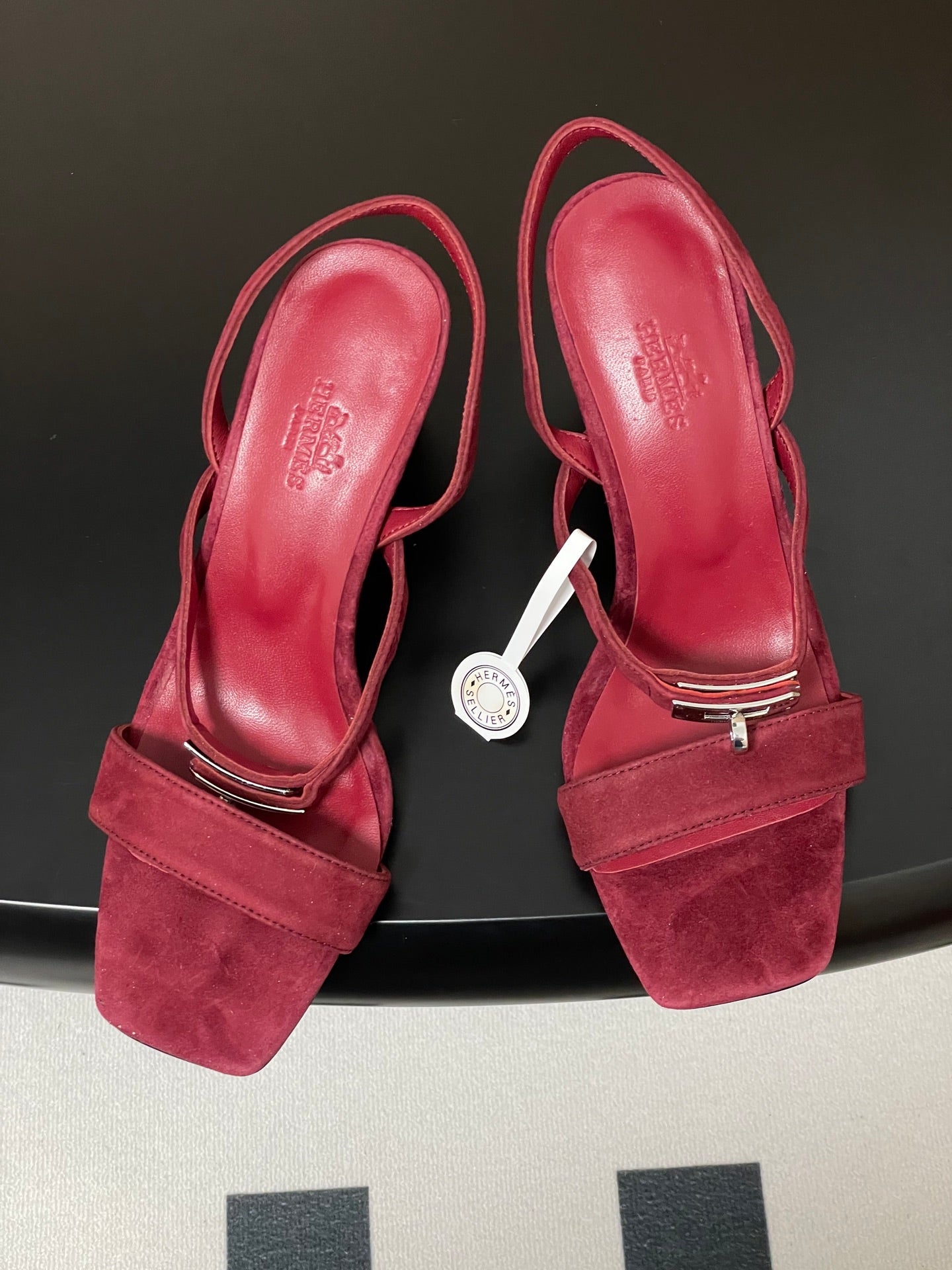 HM Glamour Slingback Red Sheepskin 314032