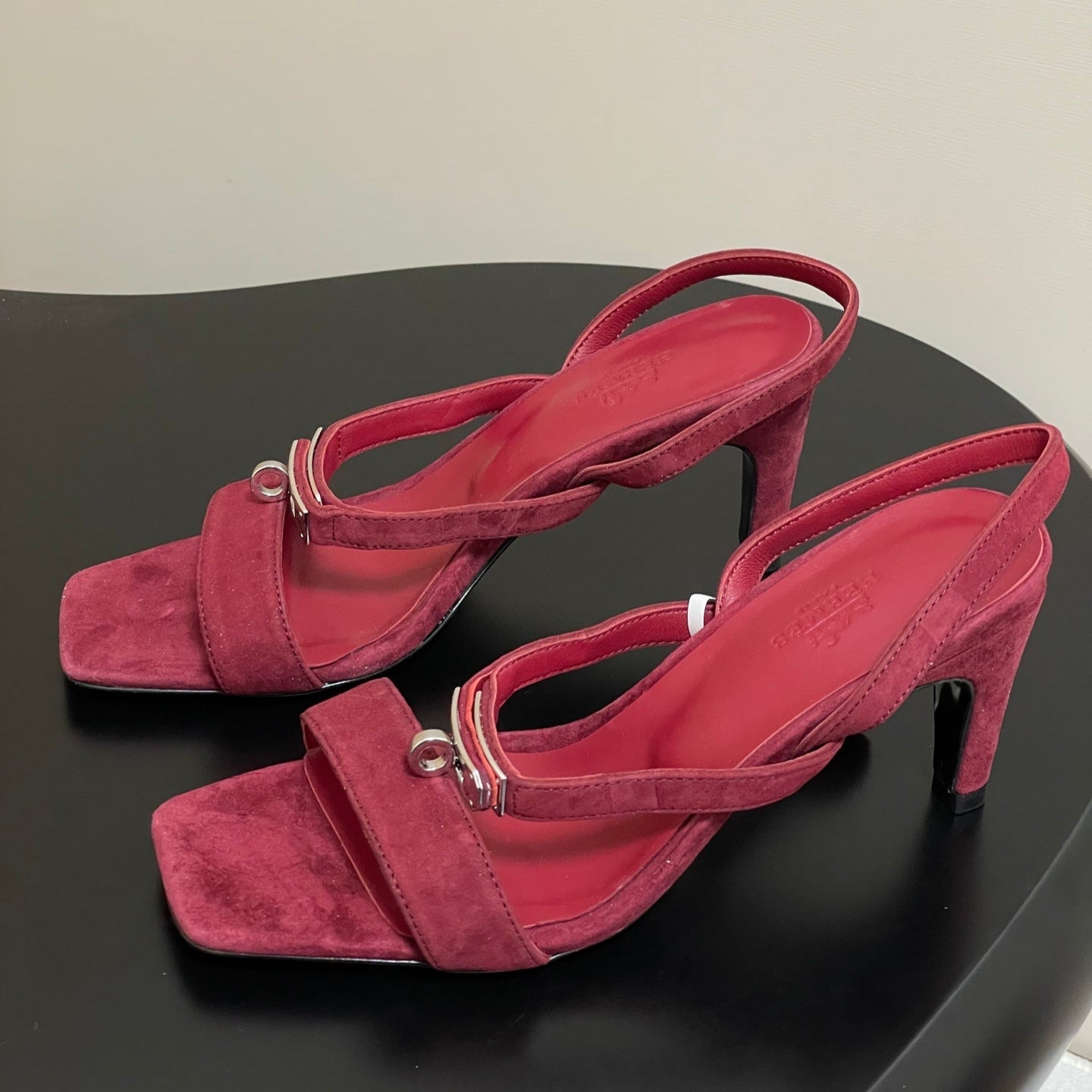 HM Glamour Slingback Red Sheepskin 314032