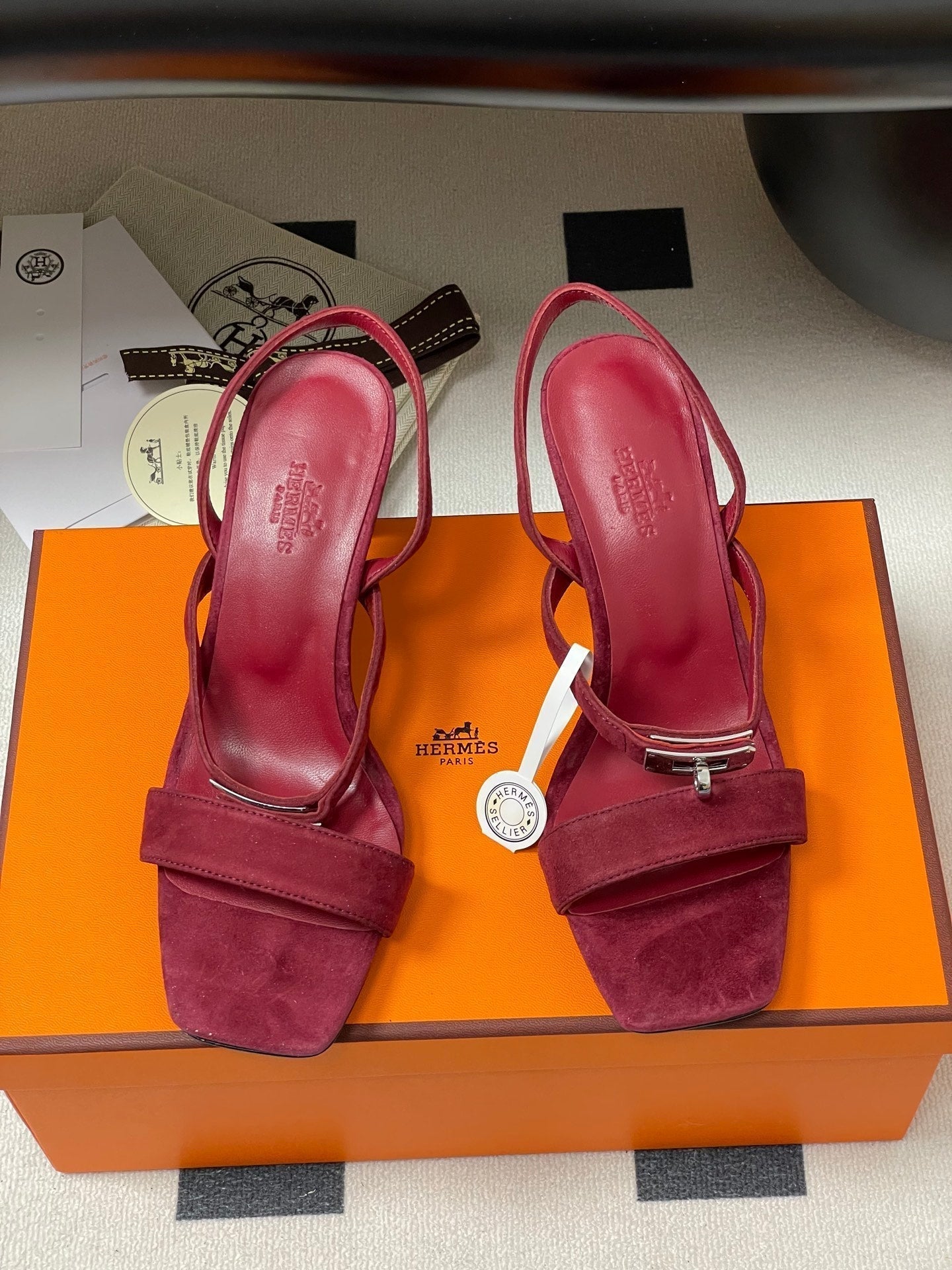 HM Glamour Slingback Red Sheepskin 314032