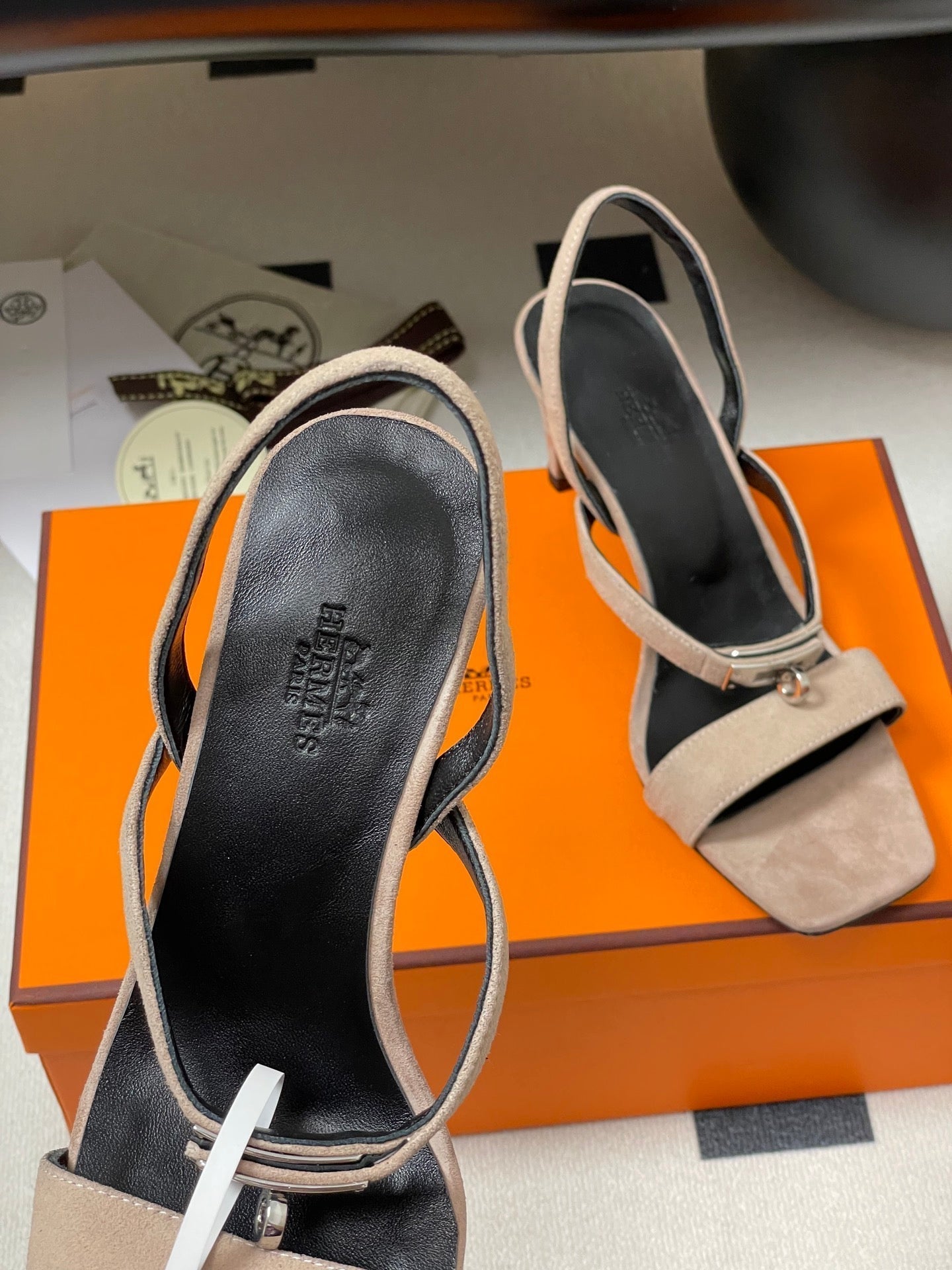 HM Glamour Slingback Pink Sheepskin 314034