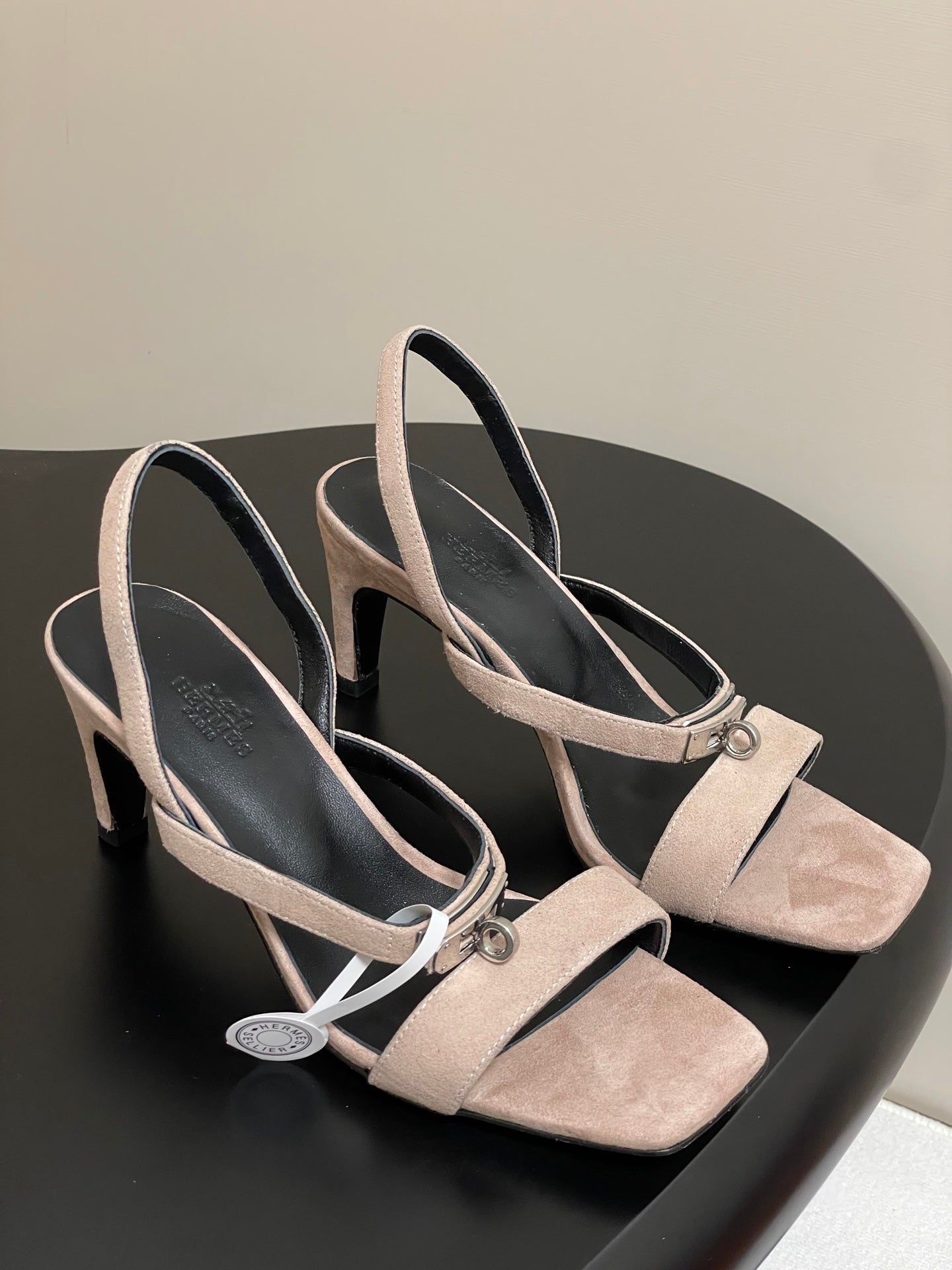 HM Glamour Slingback Pink Sheepskin 314034