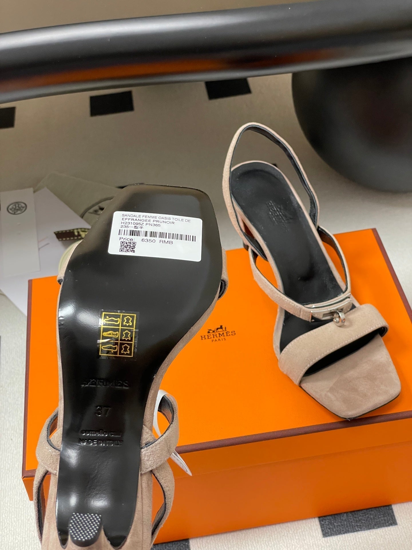 HM Glamour Slingback Pink Sheepskin 314034