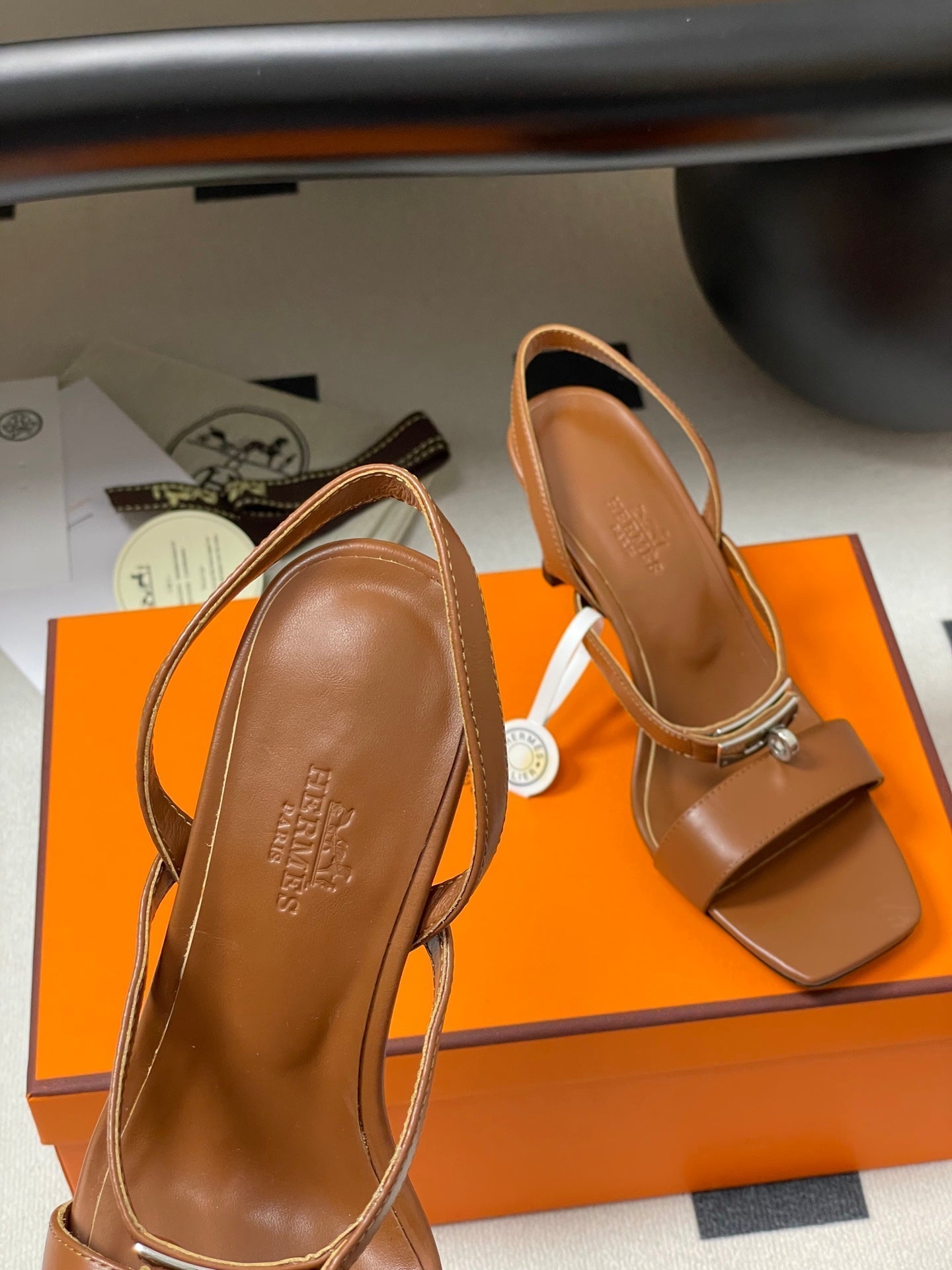 HM Glamour Slingback Brown Sheepskin 314036