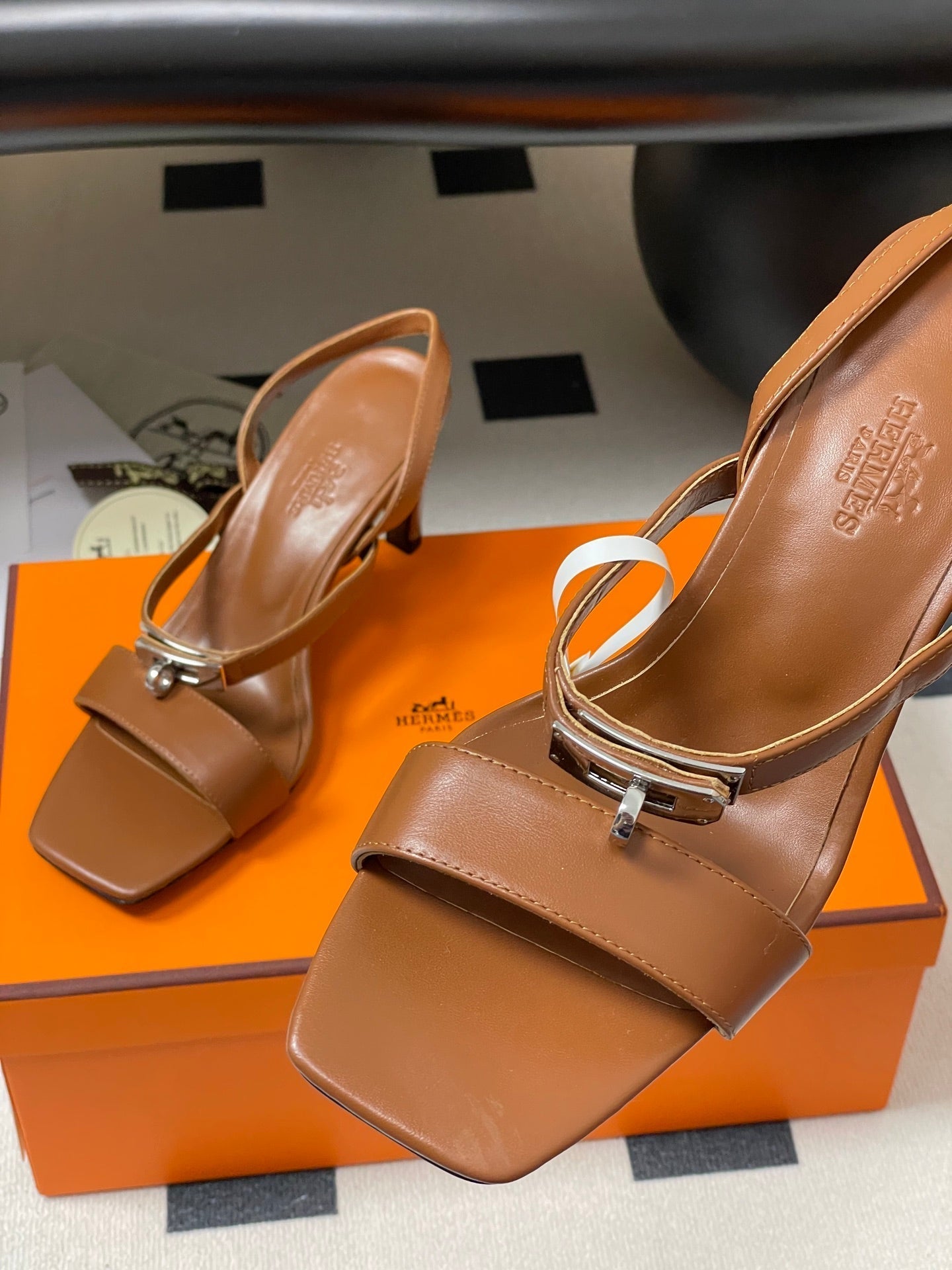 HM Glamour Slingback Brown Sheepskin 314036