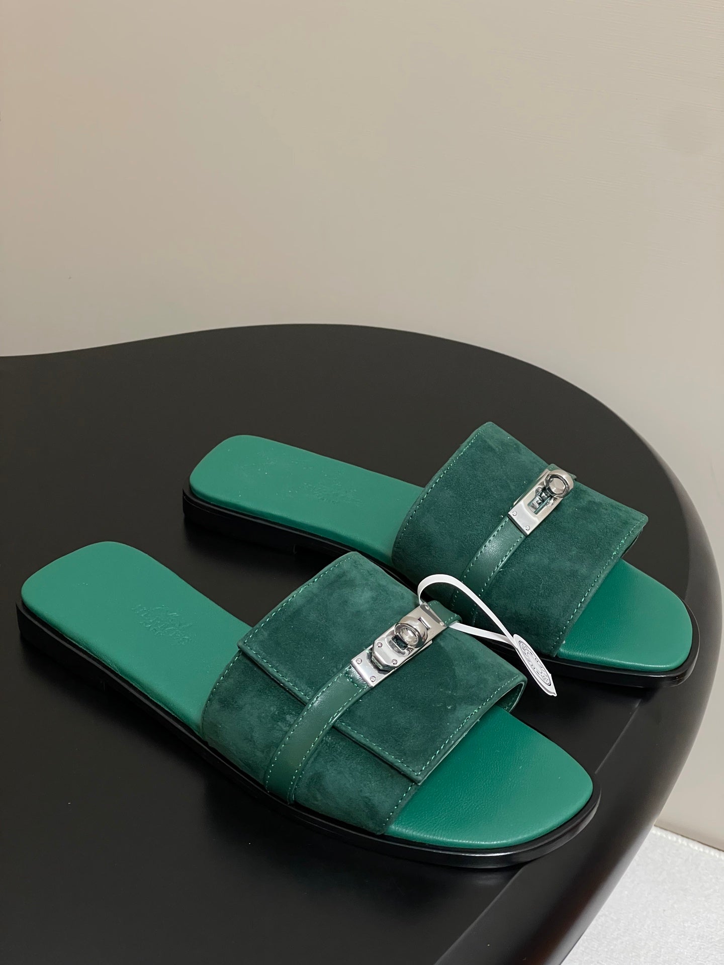 HM Giulia Sandals Teal Calfskin 314025