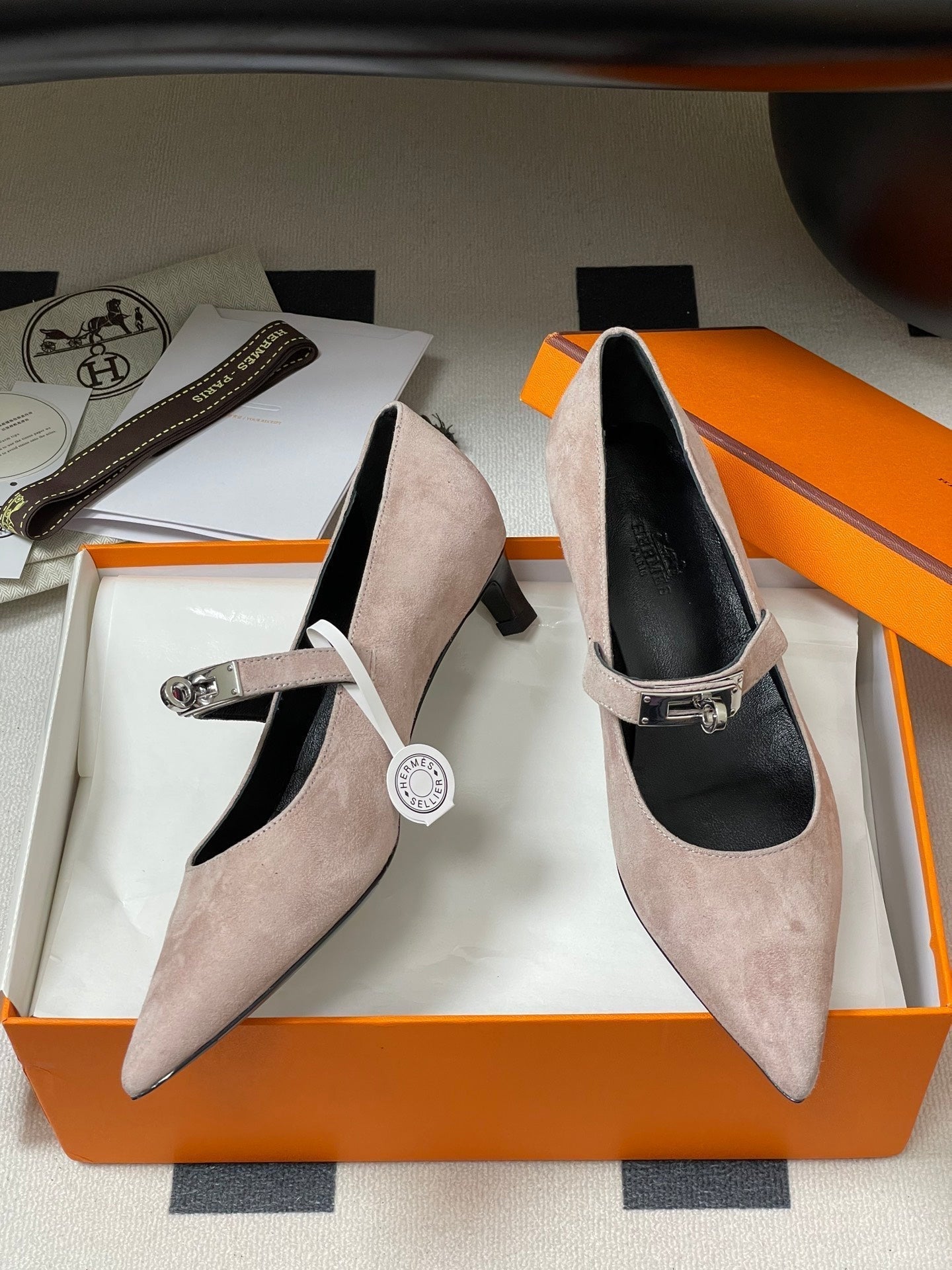 HM 25 Kiara Pumps Pink Calfskin 319763