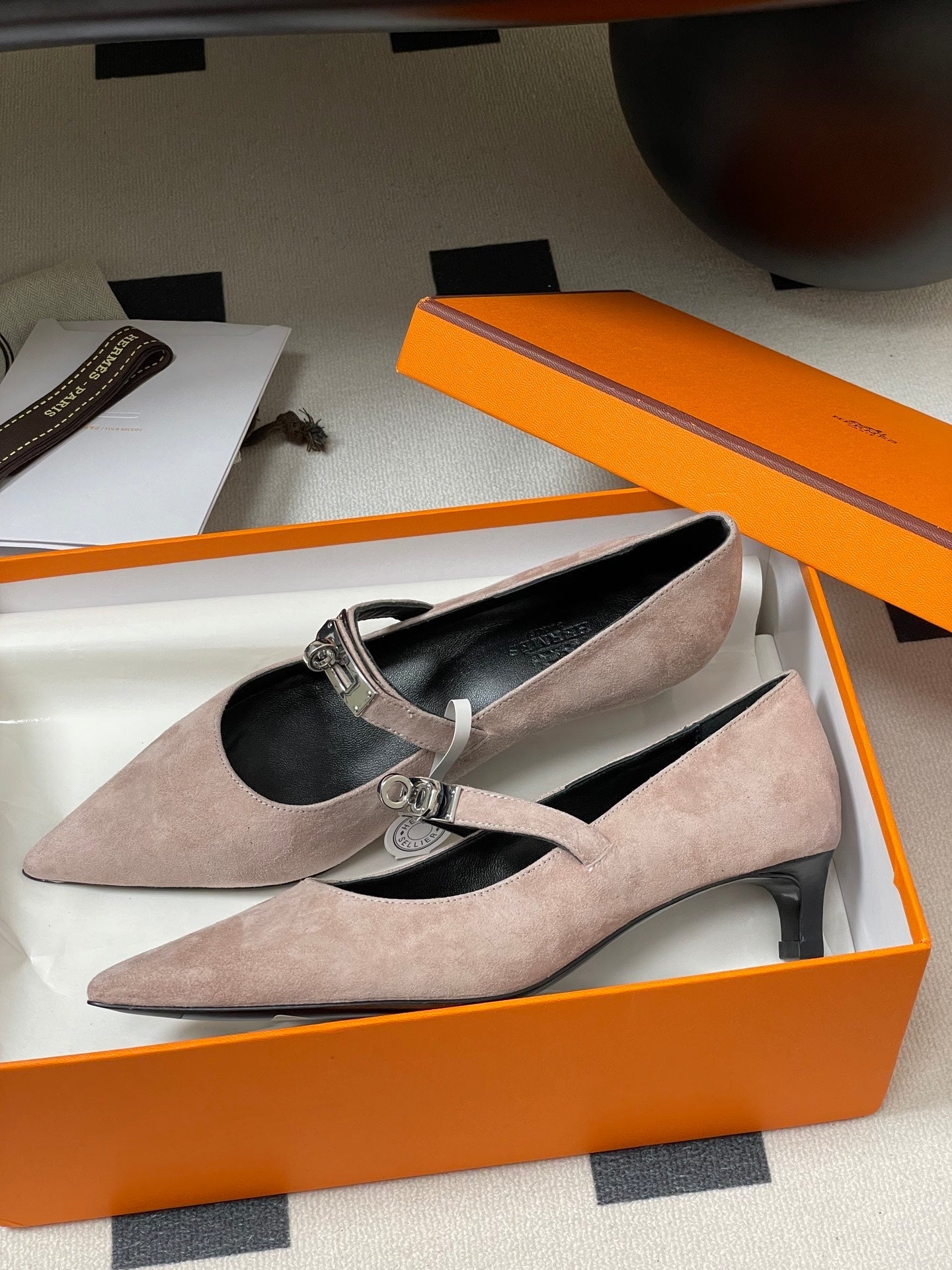 HM 25 Kiara Pumps Pink Calfskin 319763