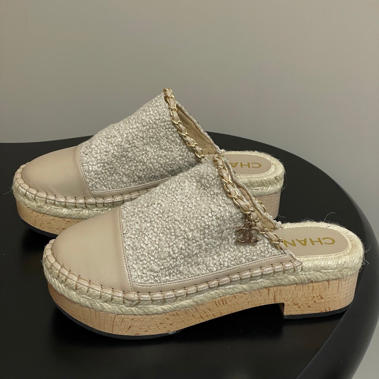 CC 25 Platform Mules Begei Sheepskin 356396