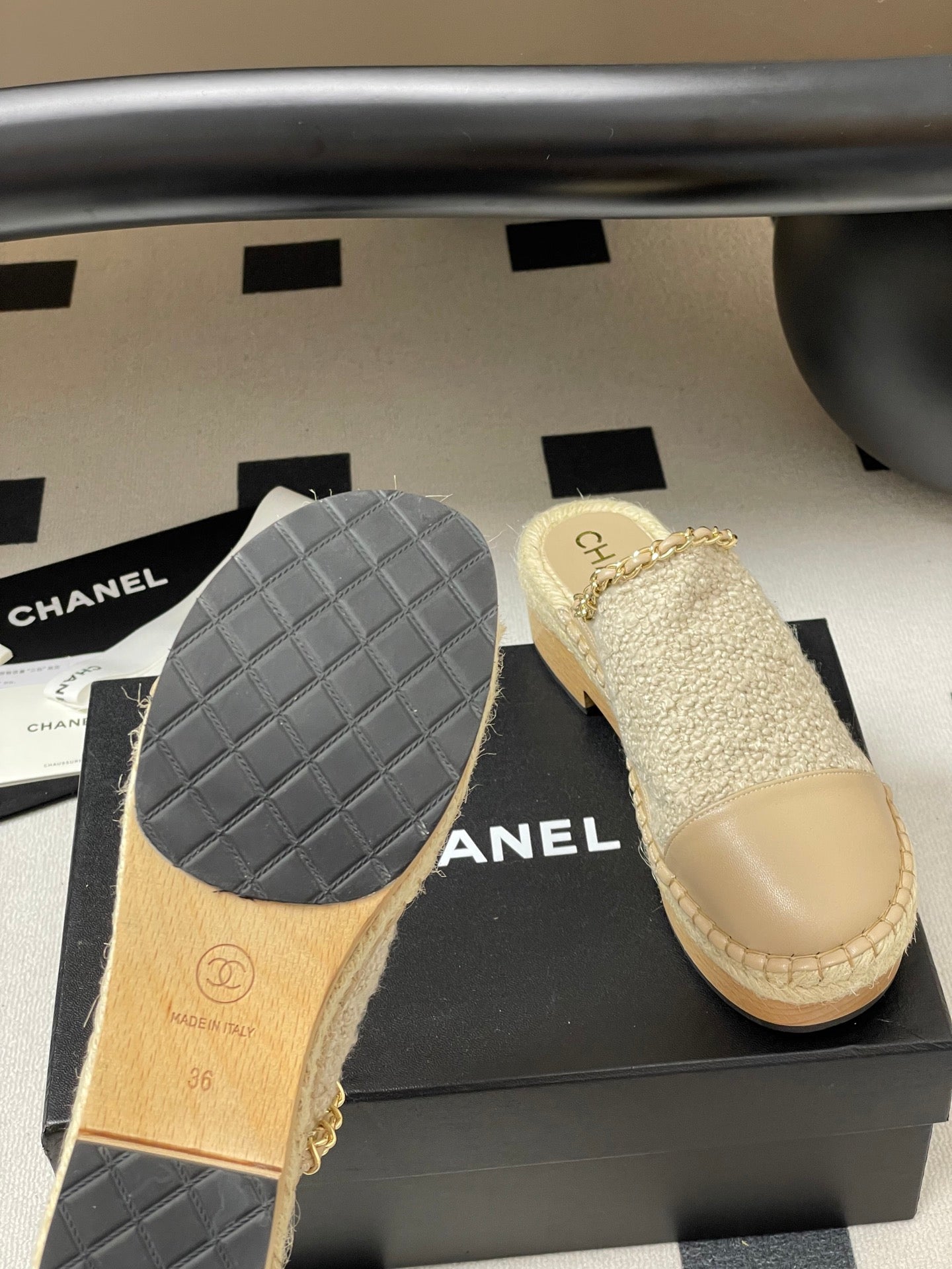 CC 25 Platform Mules Begei Sheepskin 356396