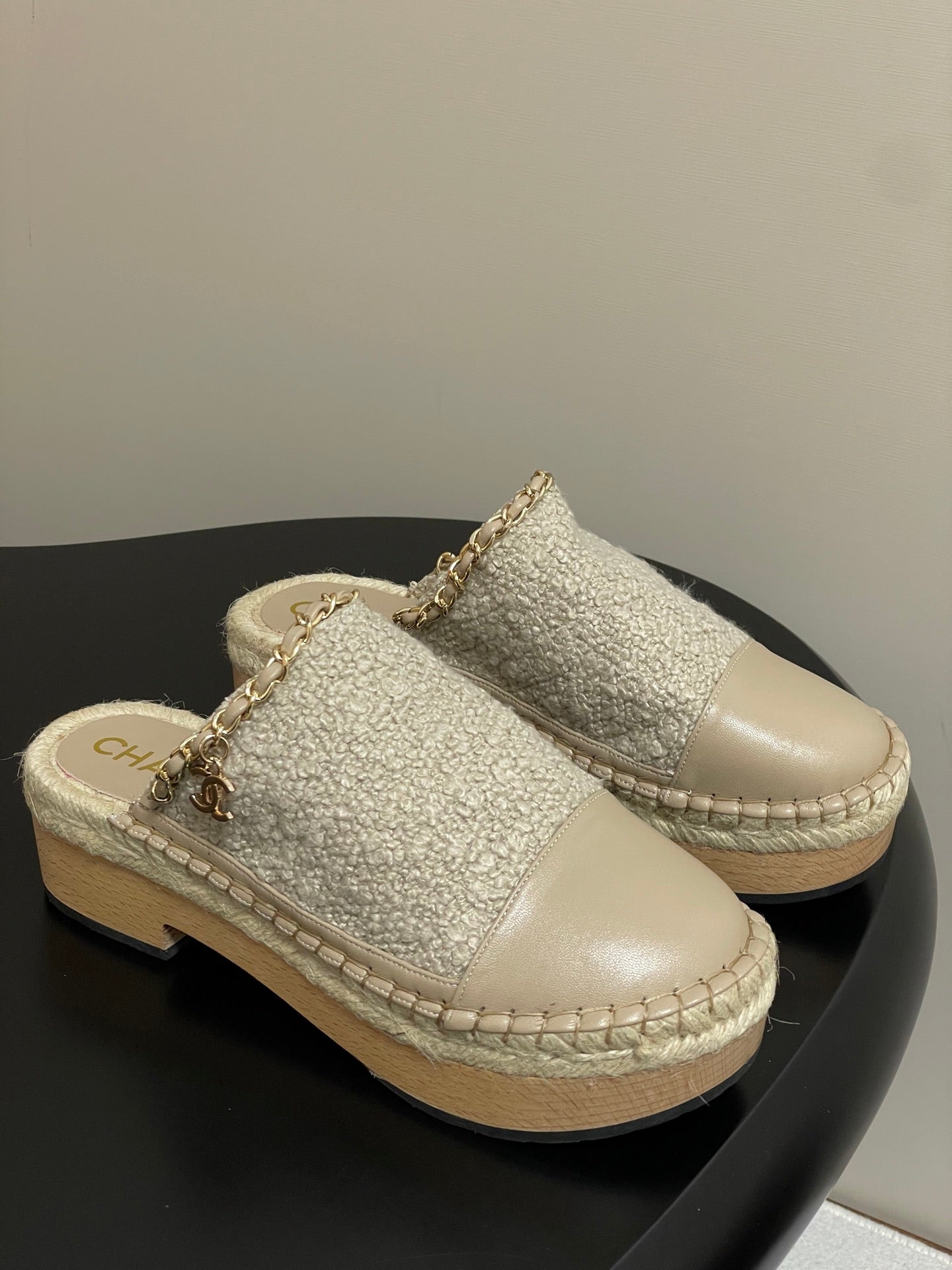 CC 25 Platform Mules Begei Sheepskin 356396