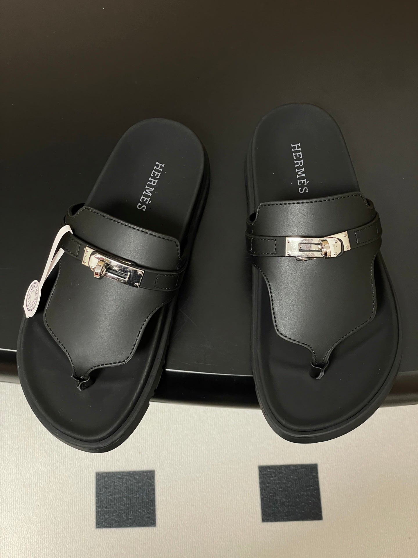 HM Empire Sandal Black Cowhide 377543