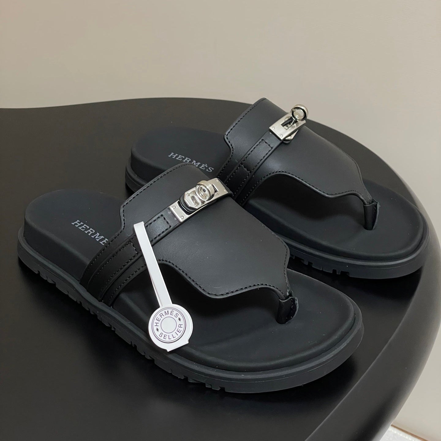 HM Empire Sandal Black Cowhide 377543