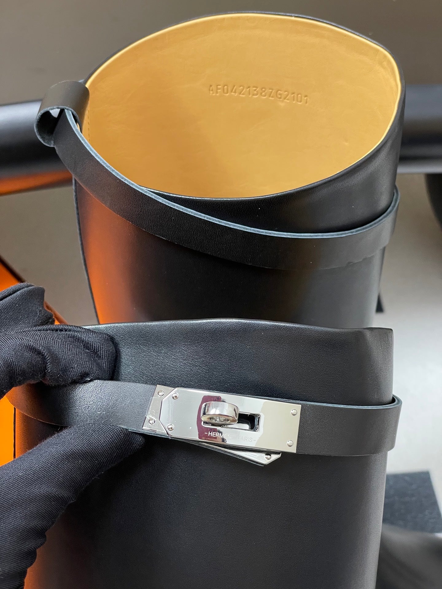 HM Jumping Boots Black Kelly Buckle Cowhide Leather