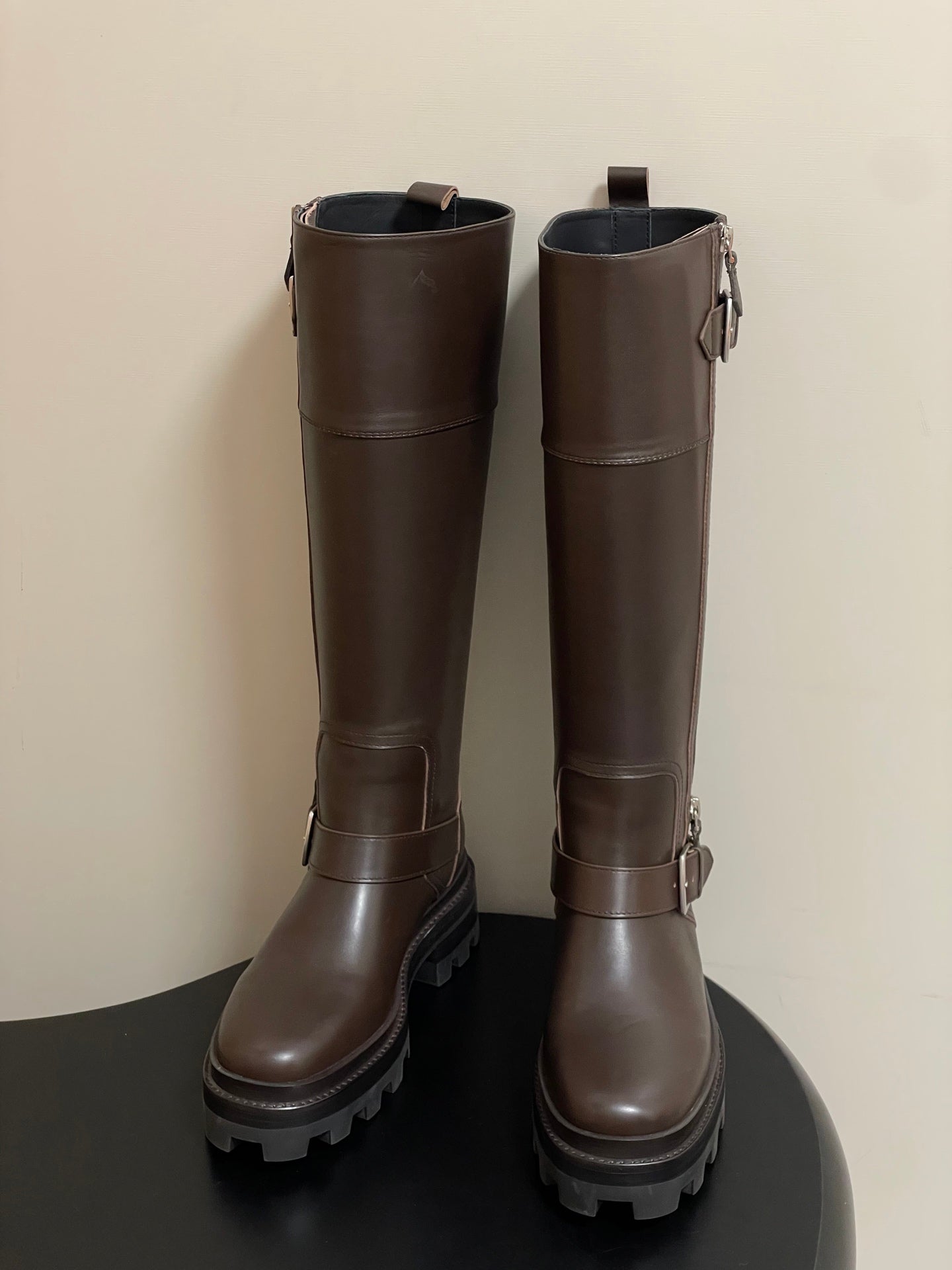 HM Jumping Boots 50 Dark Brown Edge Lock Calfskin
