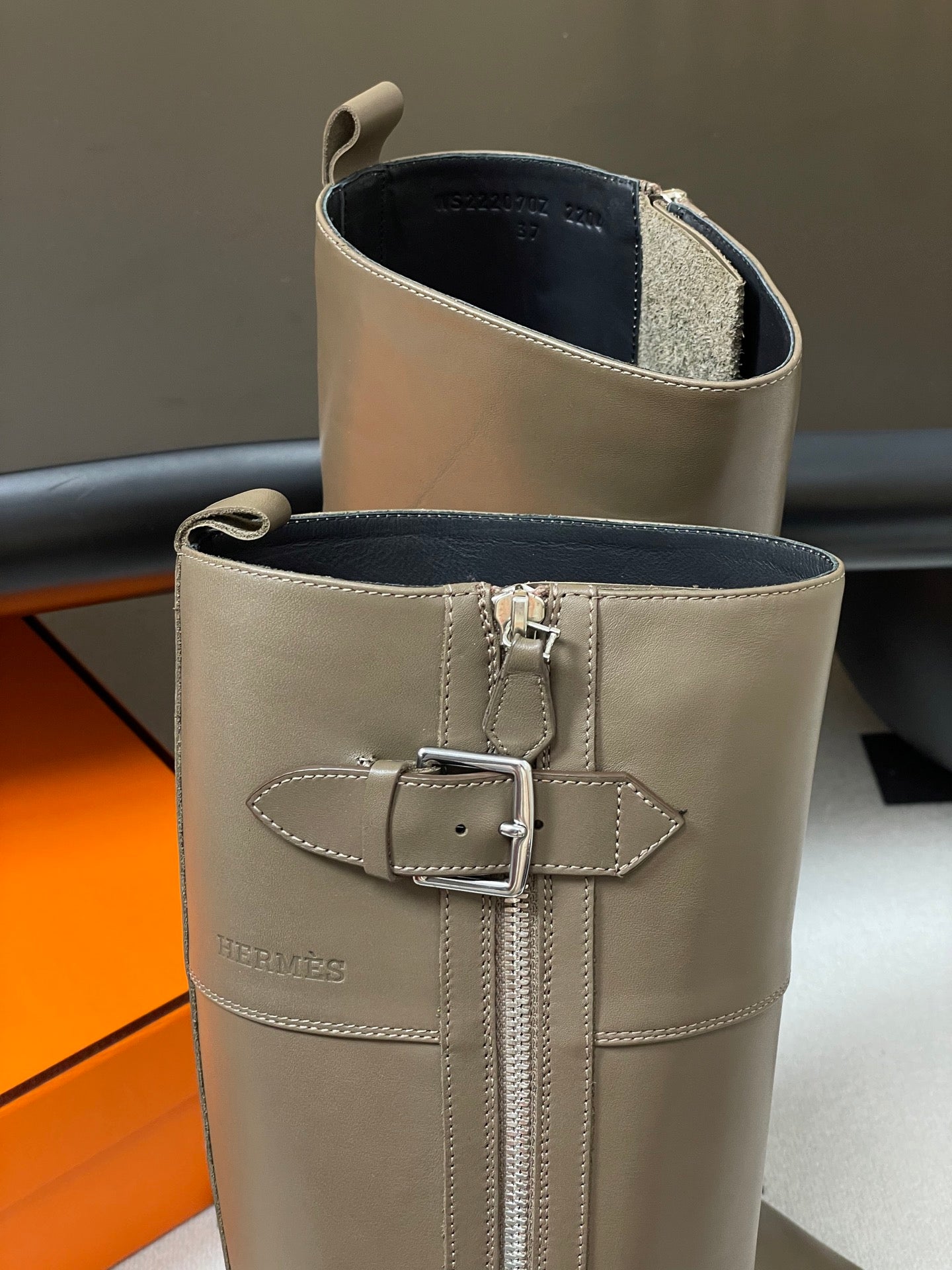 HM Jumping Boots 50 Light Brown Edge Lock Calfskin