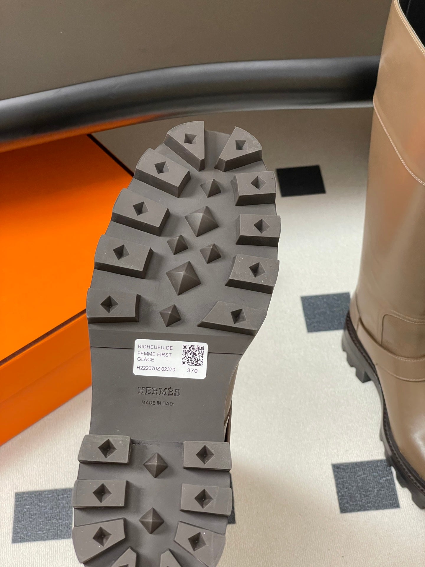 HM Jumping Boots 50 Light Brown Edge Lock Calfskin