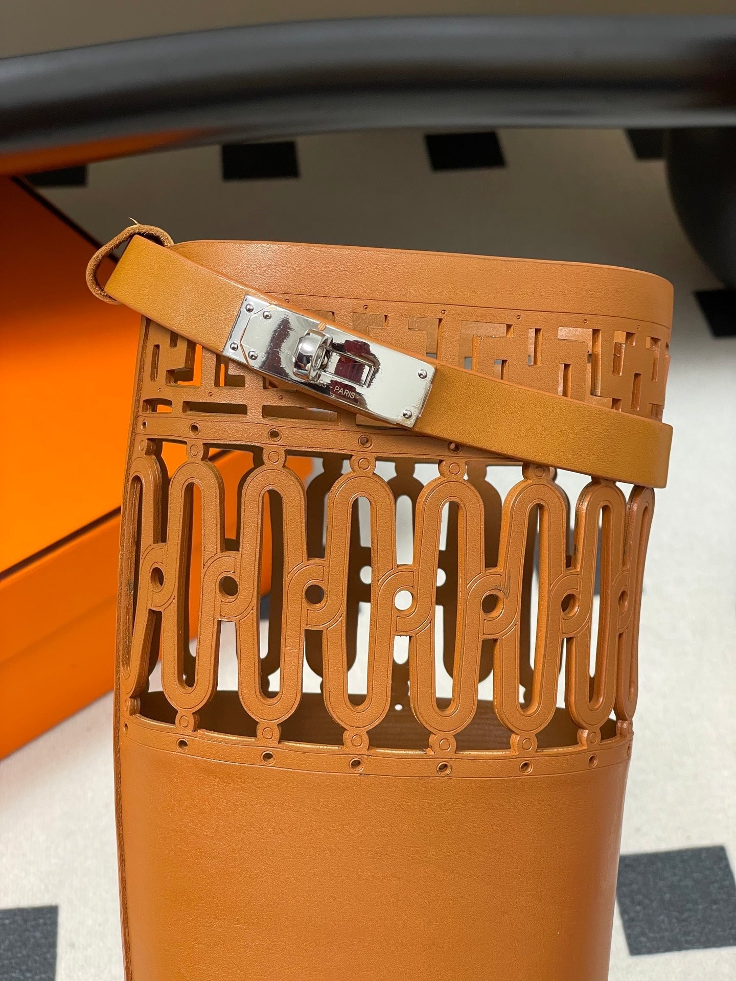 HM Jumping Boots Caramel Brown Kelly Buckle Calfskin 423263