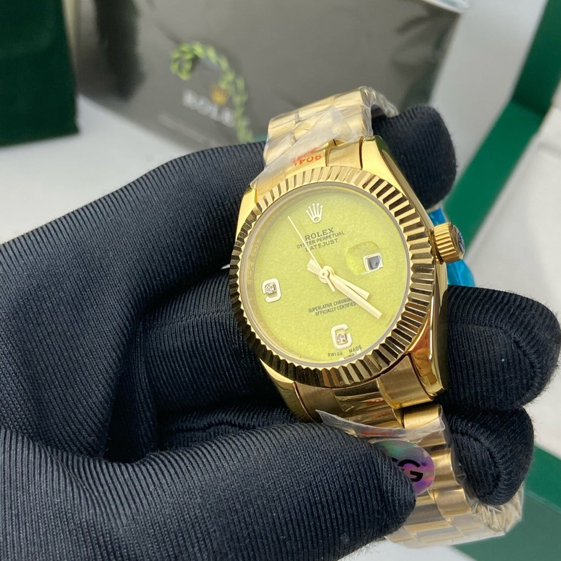 Rolex Datejust 31mm Gold Yellow Dial