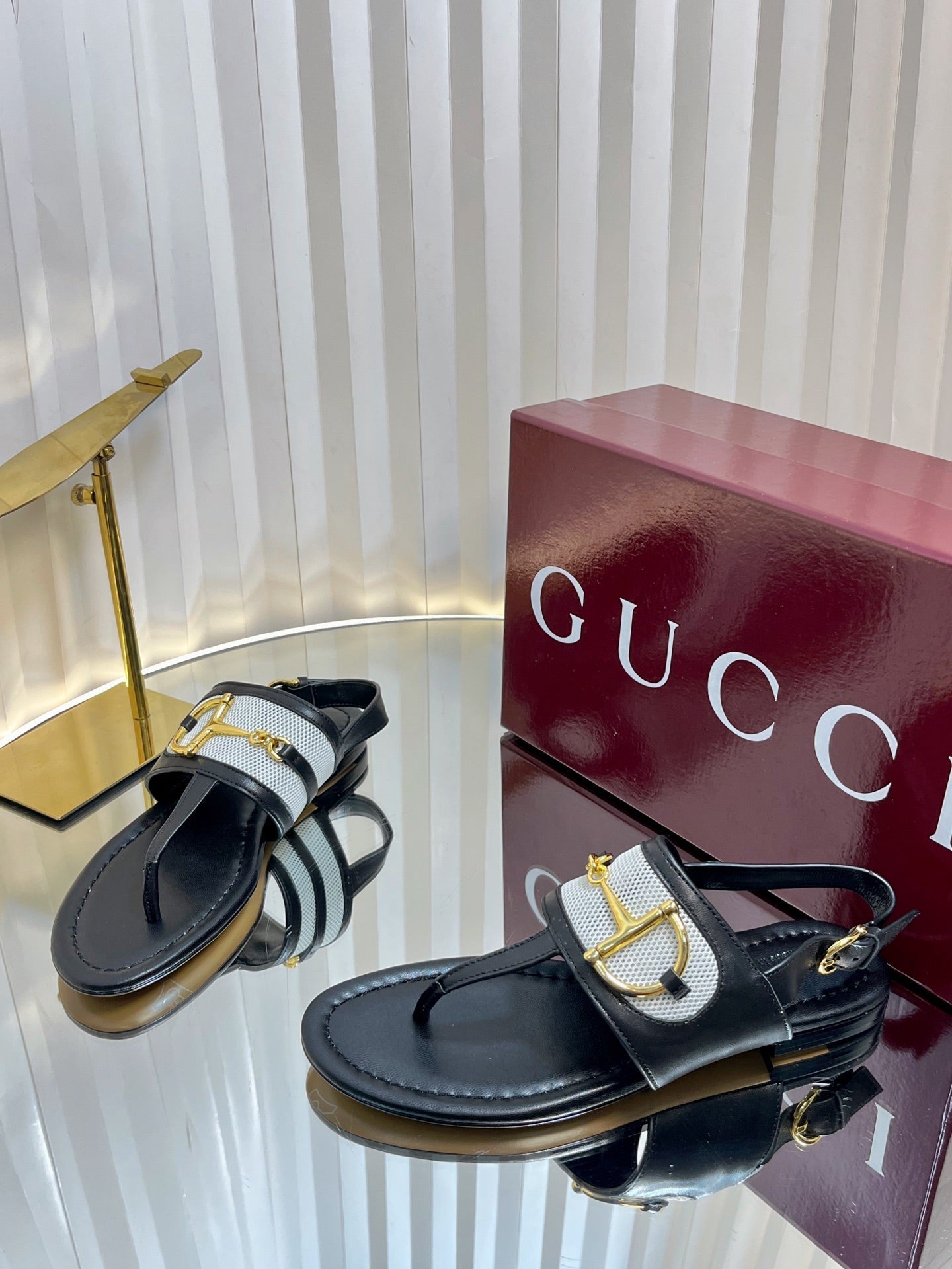 GC 25 Thong Sandal Black  Canvas Sheepskin 294672