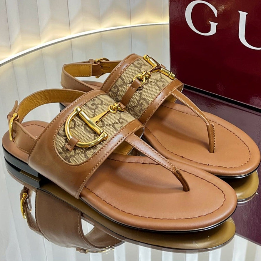 GC 25 Thong Sandal Brown Canvas 294682